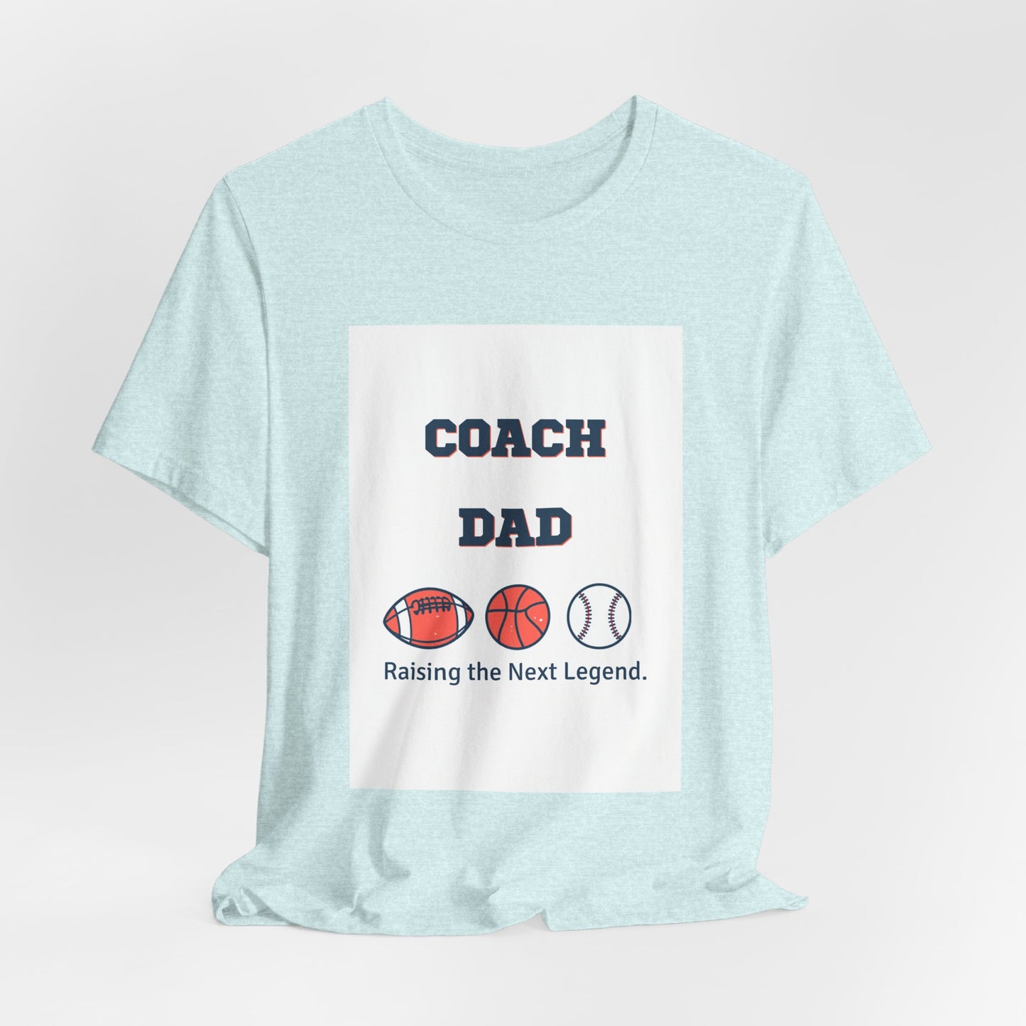 Coach Dad Matching T-Shirt — Raising the Next Legend | Father's Day Matching Set for Dad and Child | Men's Tee