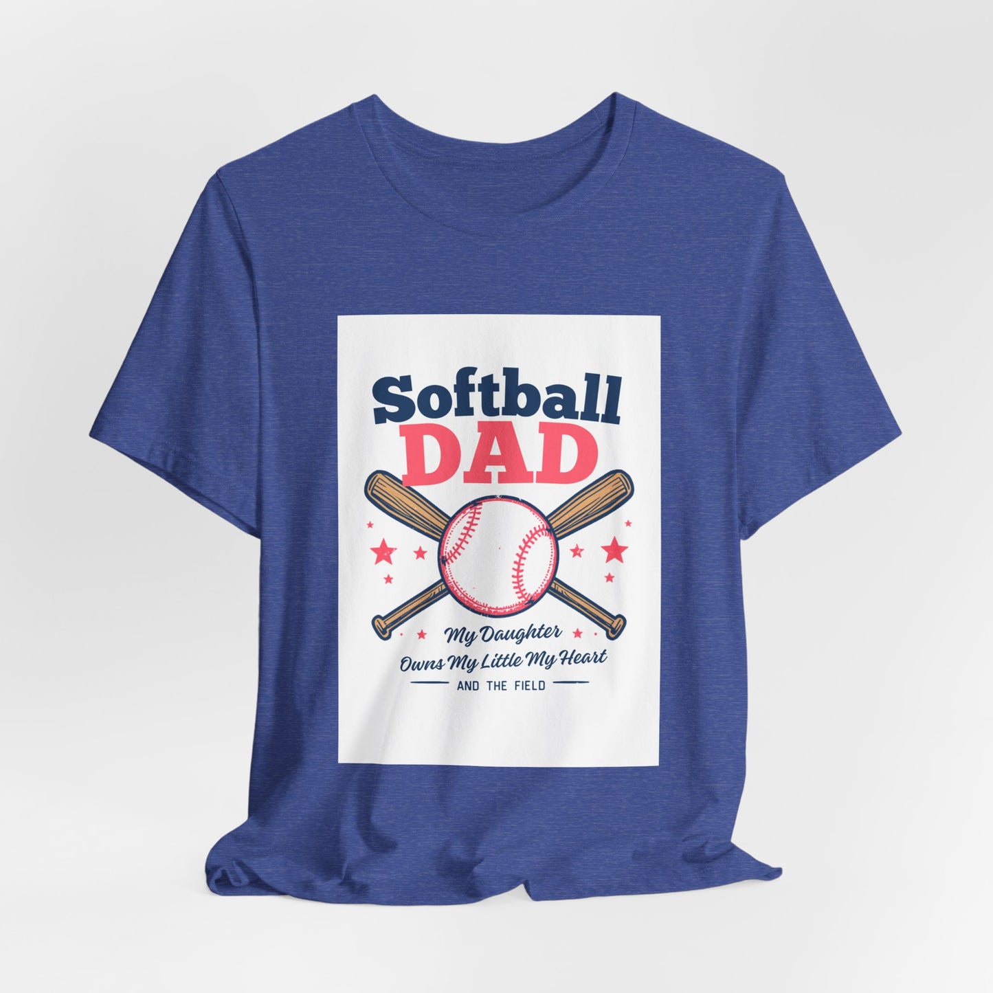 Softball Dad T-Shirt — Proud Softball Dad | Father's Day Gift for Dads of Softball Players | Men's Graphic Tee