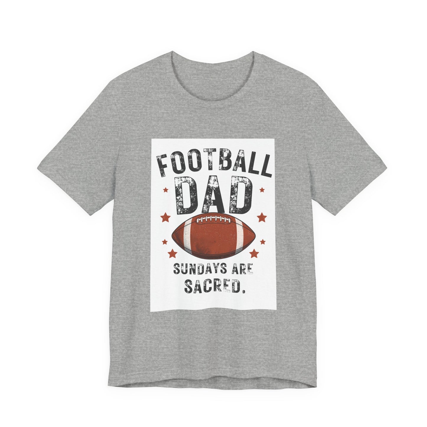 Football Dad T-Shirt — Sundays Are Sacred | Funny Father's Day Gift for Football Loving Dads | Men's Graphic Tee