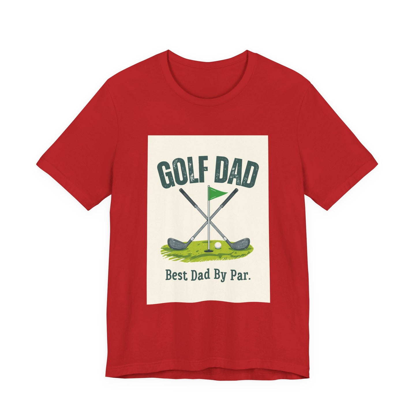 Golf Dad T-Shirt — Best Dad By Par | Funny Father's Day Gift for Golfing Dads | Men's Graphic Tee