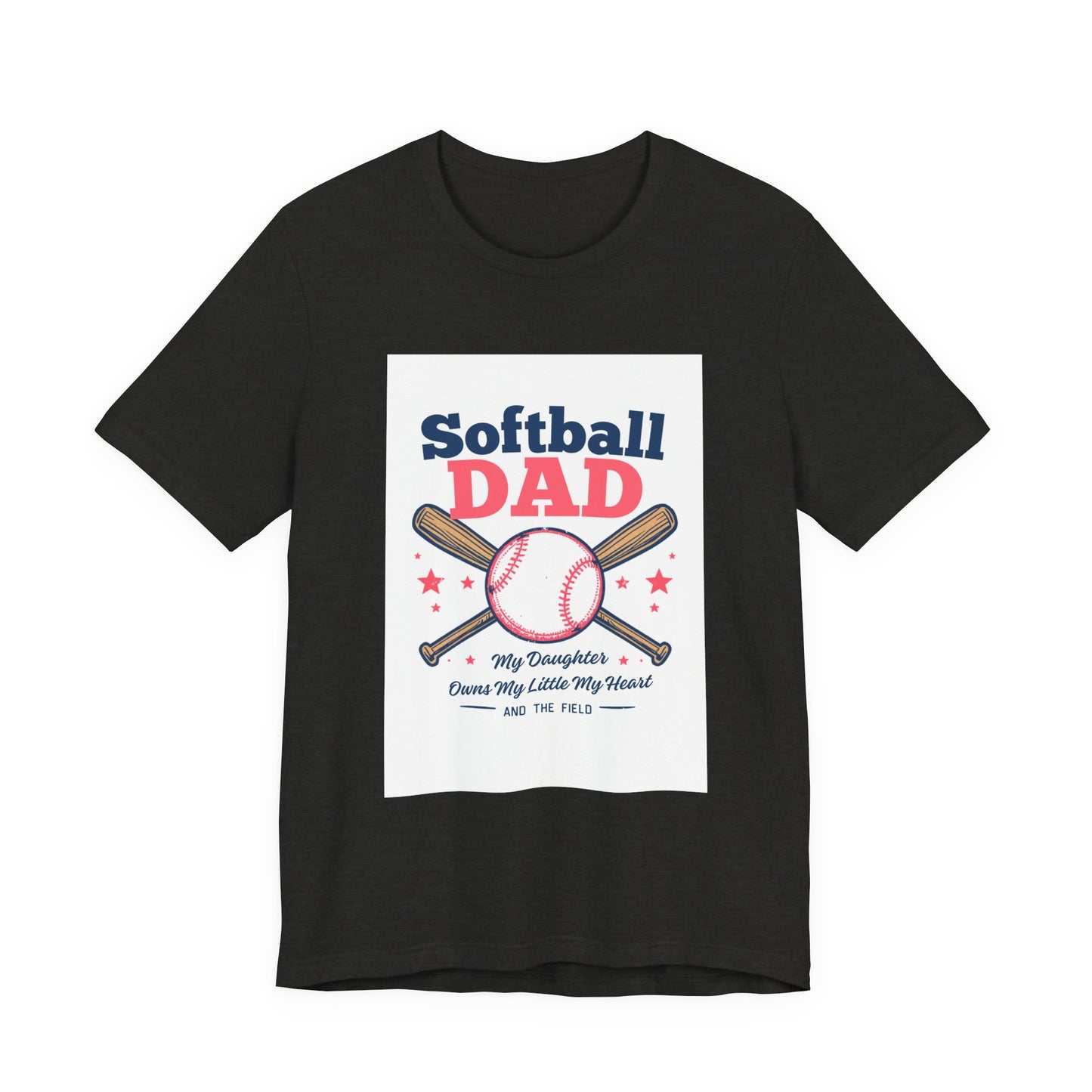 Softball Dad T-Shirt — Proud Softball Dad | Father's Day Gift for Dads of Softball Players | Men's Graphic Tee