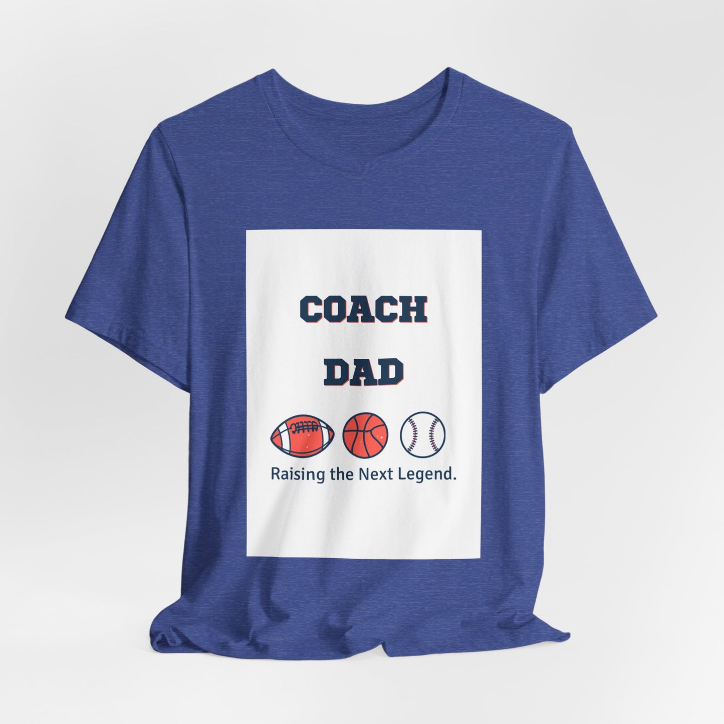 Coach Dad Matching T-Shirt — Raising the Next Legend | Father's Day Matching Set for Dad and Child | Men's Tee