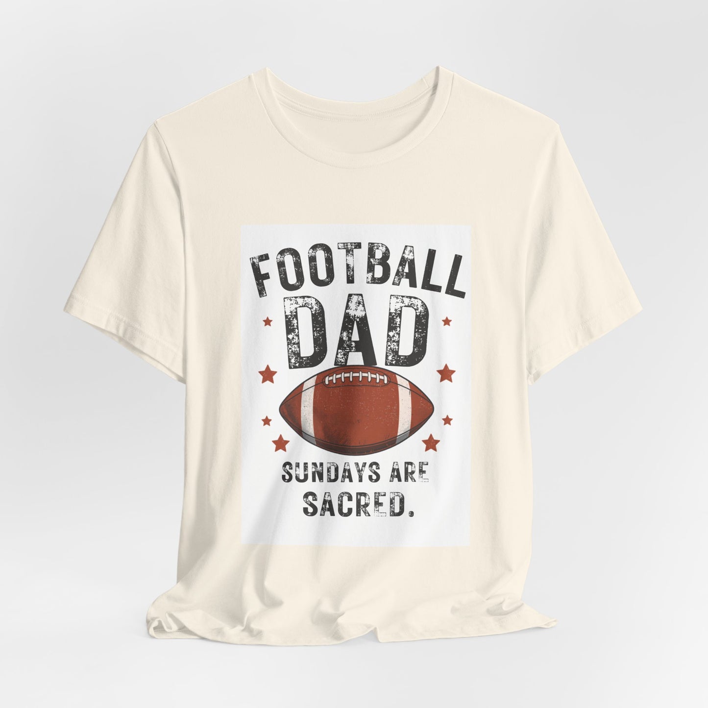 Football Dad T-Shirt — Sundays Are Sacred | Funny Father's Day Gift for Football Loving Dads | Men's Graphic Tee