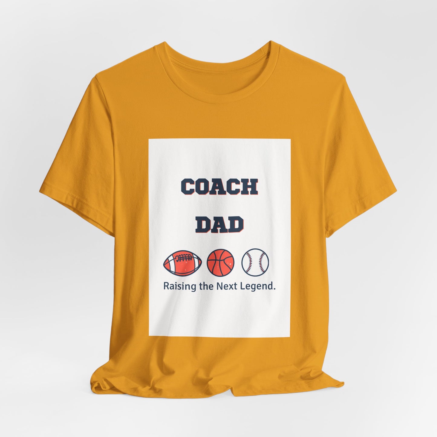 Coach Dad Matching T-Shirt — Raising the Next Legend | Father's Day Matching Set for Dad and Child | Men's Tee
