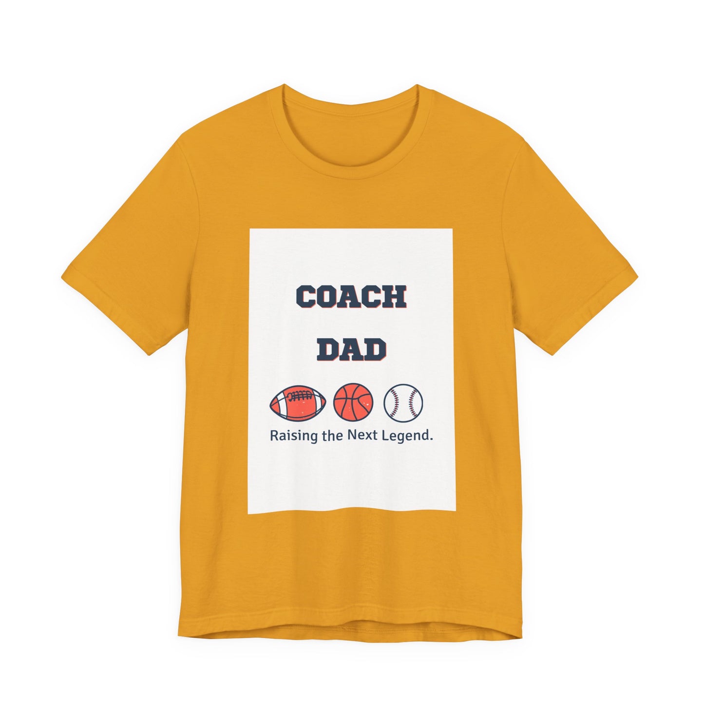 Coach Dad Matching T-Shirt — Raising the Next Legend | Father's Day Matching Set for Dad and Child | Men's Tee