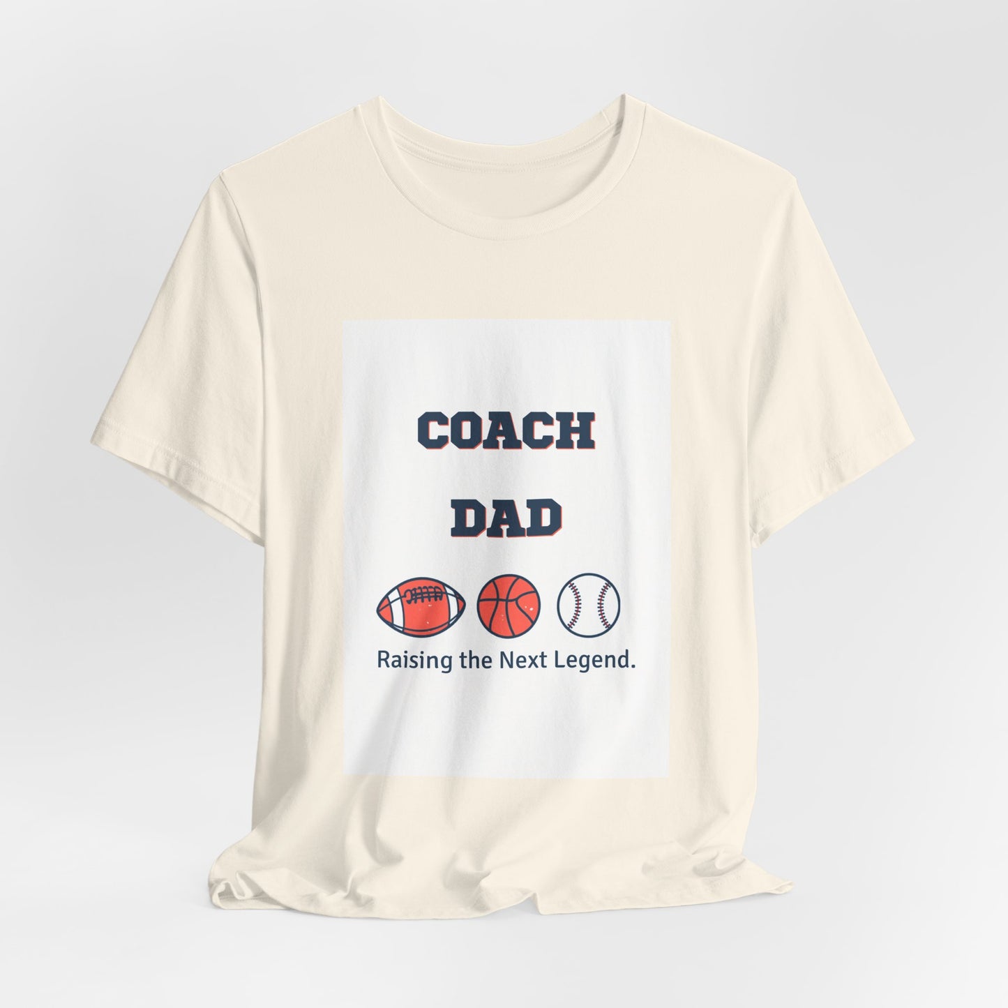 Coach Dad Matching T-Shirt — Raising the Next Legend | Father's Day Matching Set for Dad and Child | Men's Tee