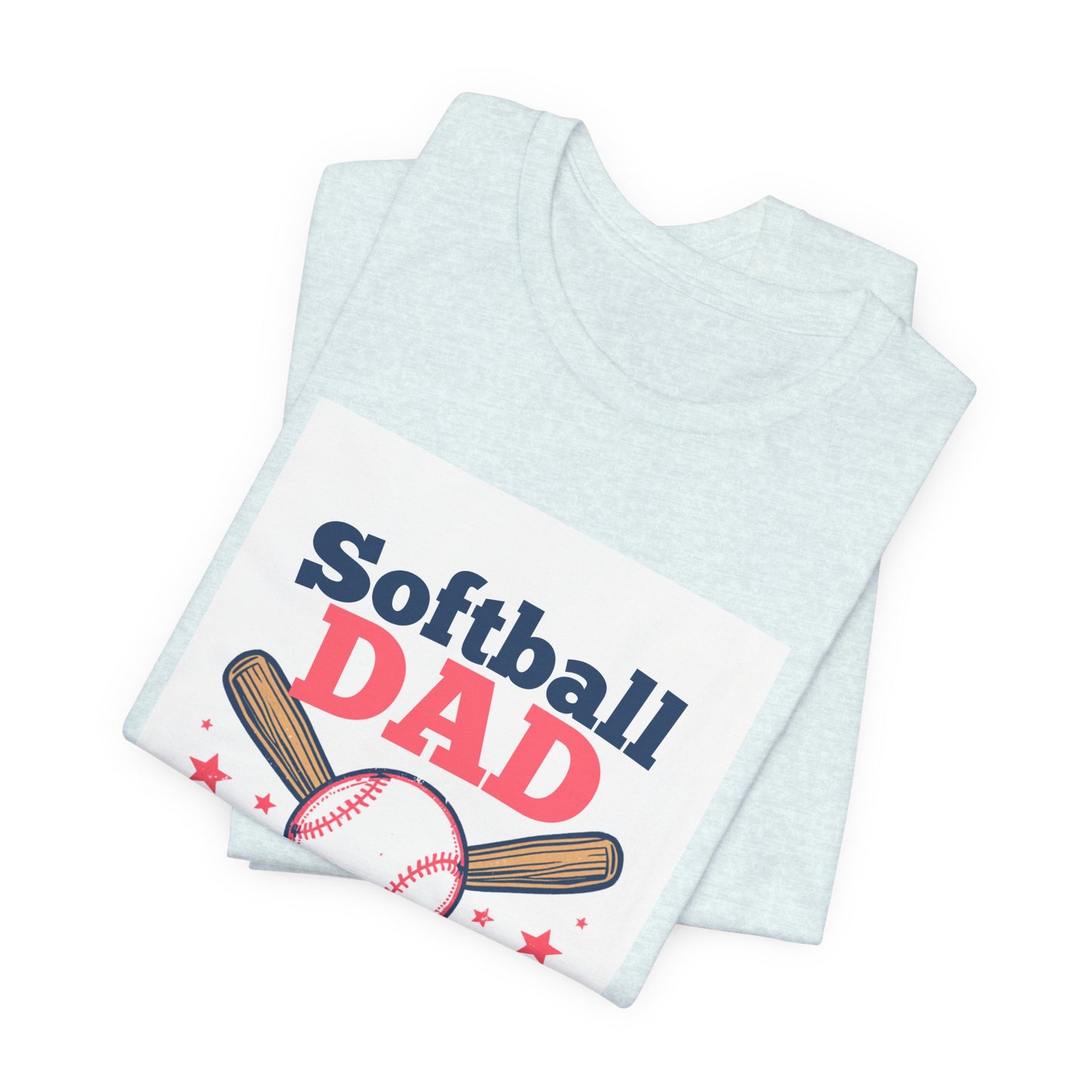 Softball Dad T-Shirt — Proud Softball Dad | Father's Day Gift for Dads of Softball Players | Men's Graphic Tee