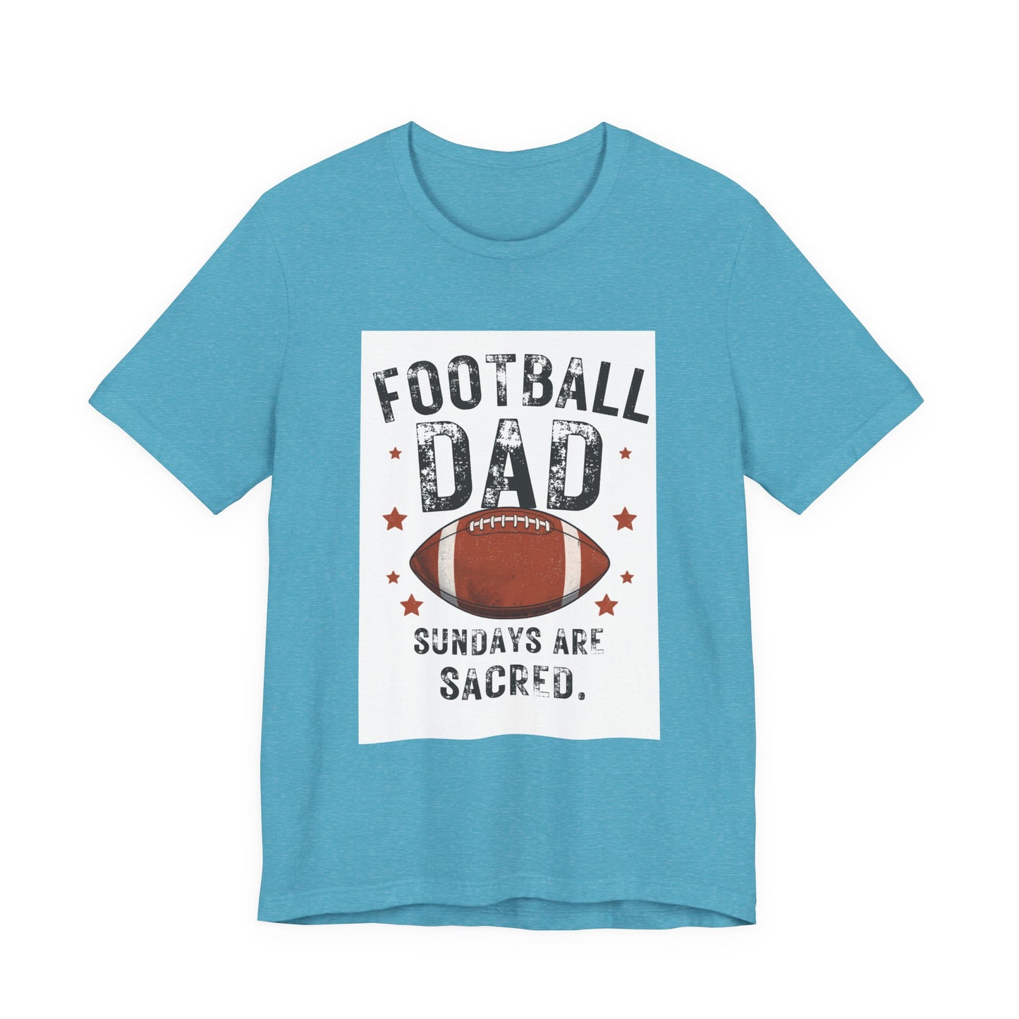 Football Dad T-Shirt — Sundays Are Sacred | Funny Father's Day Gift for Football Loving Dads | Men's Graphic Tee