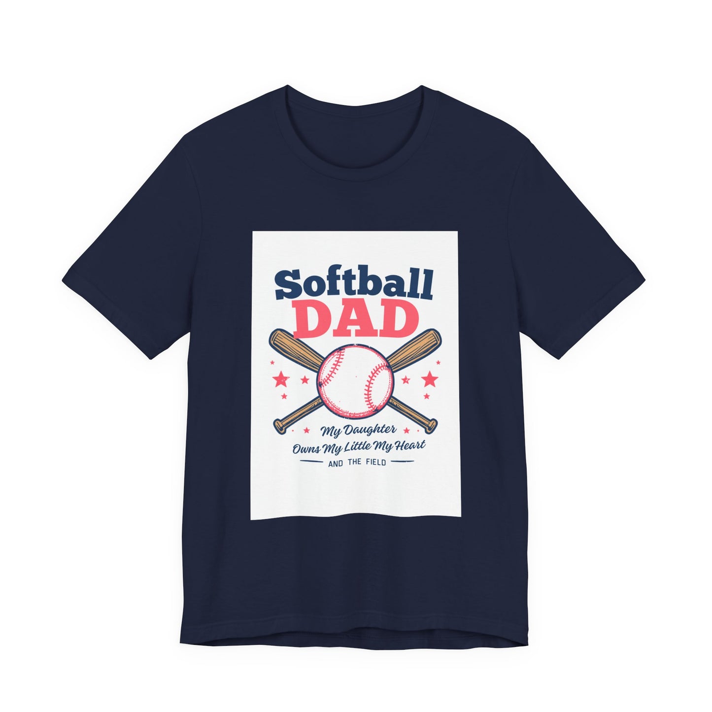 Softball Dad T-Shirt — Proud Softball Dad | Father's Day Gift for Dads of Softball Players | Men's Graphic Tee