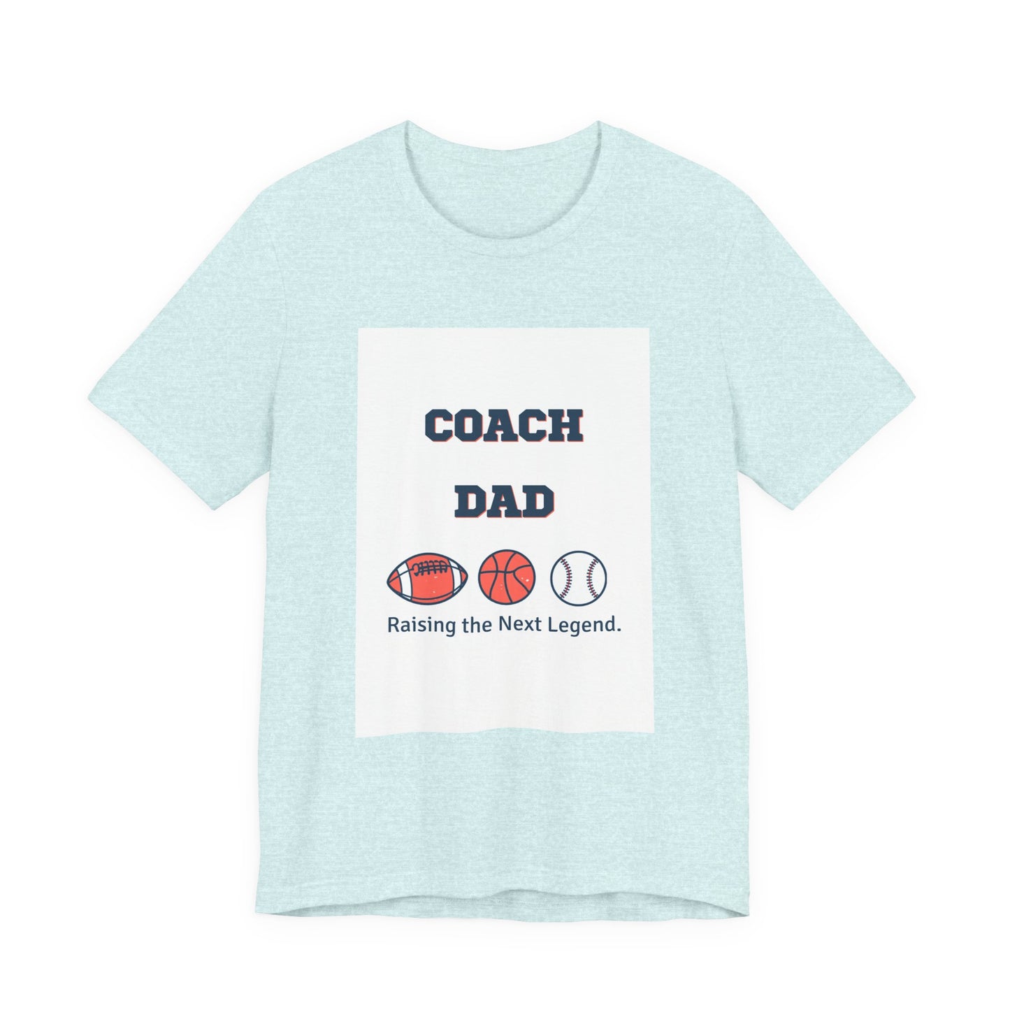 Coach Dad Matching T-Shirt — Raising the Next Legend | Father's Day Matching Set for Dad and Child | Men's Tee