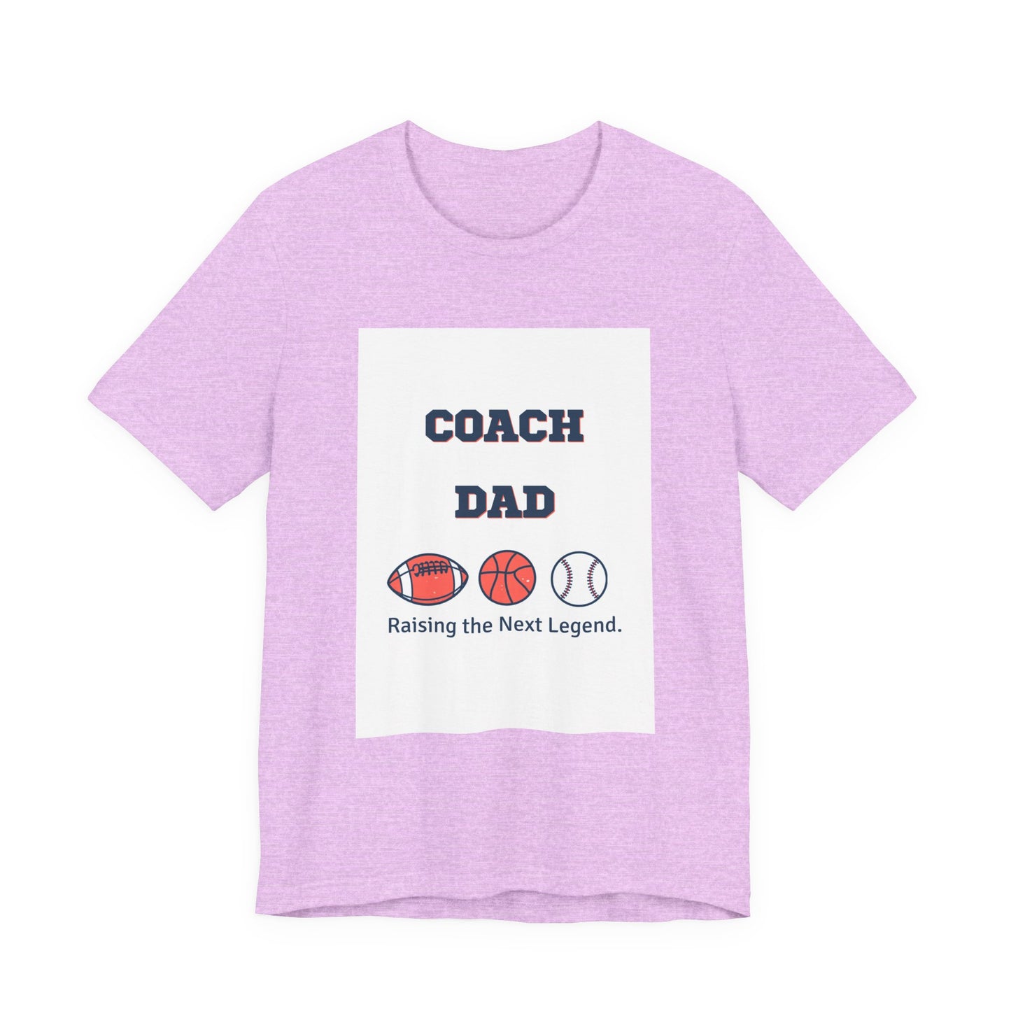 Coach Dad Matching T-Shirt — Raising the Next Legend | Father's Day Matching Set for Dad and Child | Men's Tee