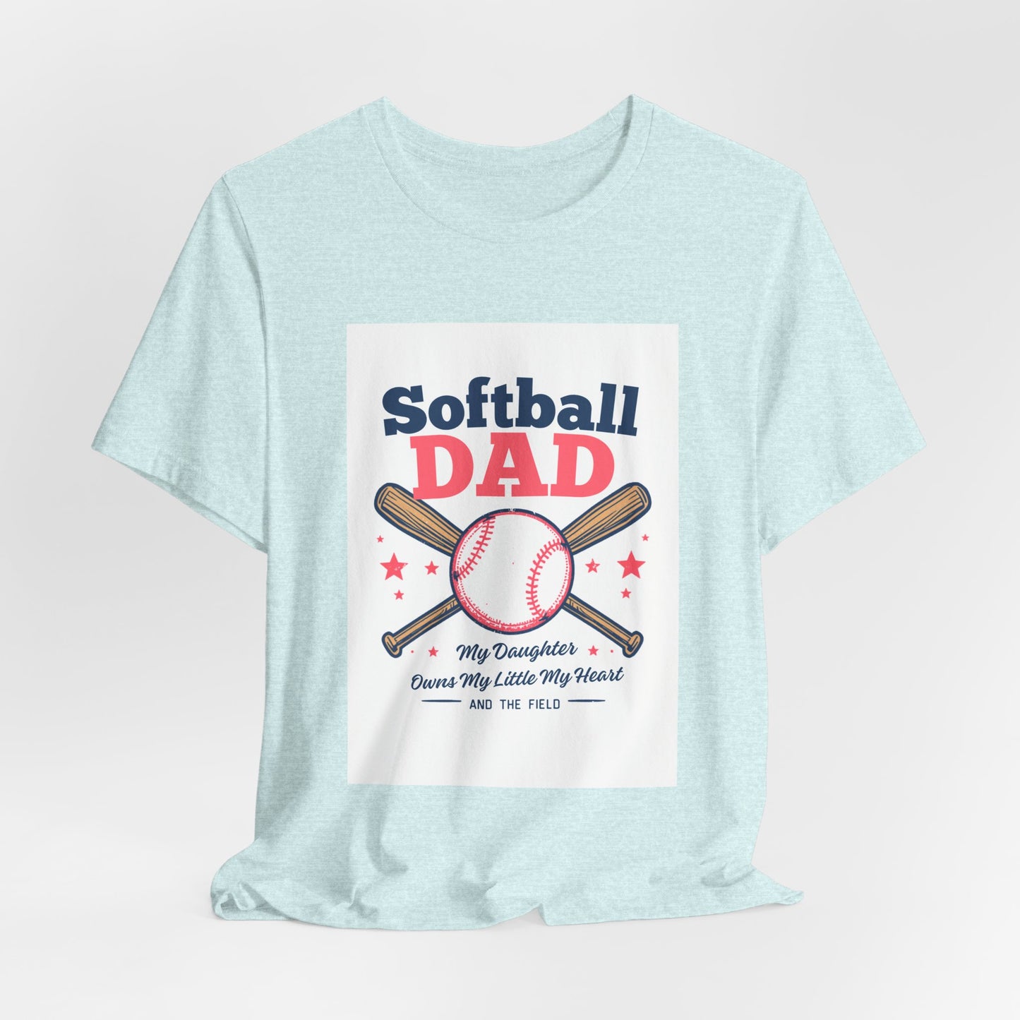 Softball Dad T-Shirt — Proud Softball Dad | Father's Day Gift for Dads of Softball Players | Men's Graphic Tee