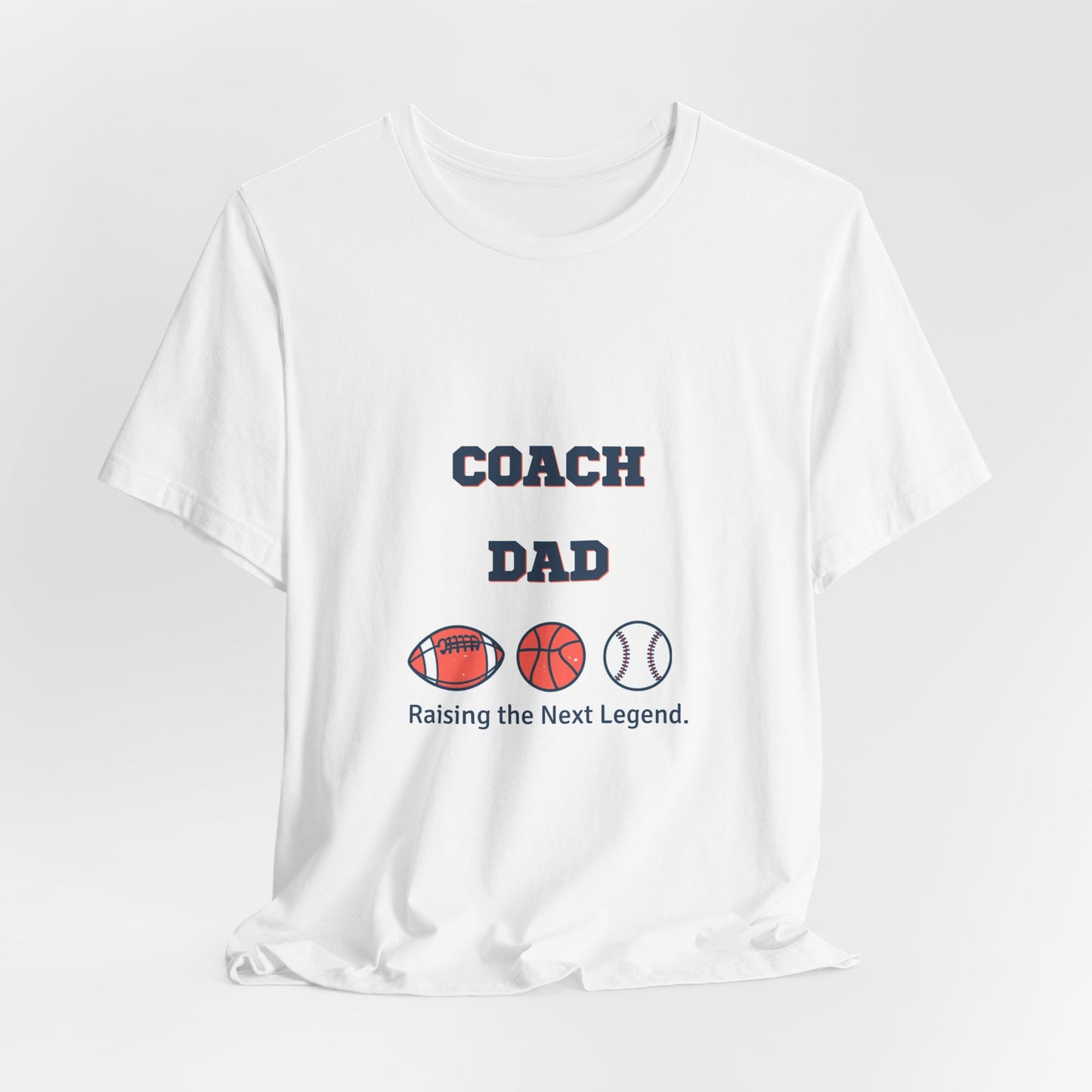 Coach Dad Matching T-Shirt — Raising the Next Legend | Father's Day Matching Set for Dad and Child | Men's Tee