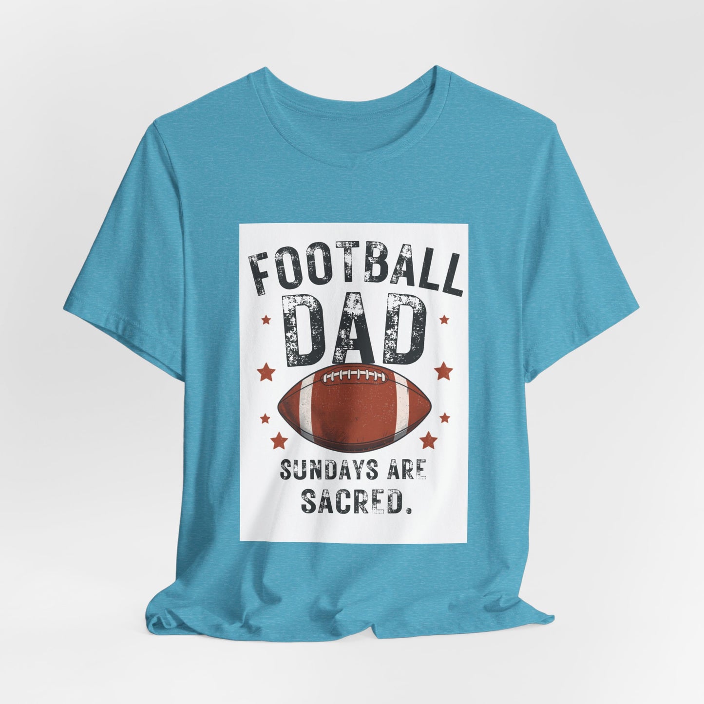 Football Dad T-Shirt — Sundays Are Sacred | Funny Father's Day Gift for Football Loving Dads | Men's Graphic Tee