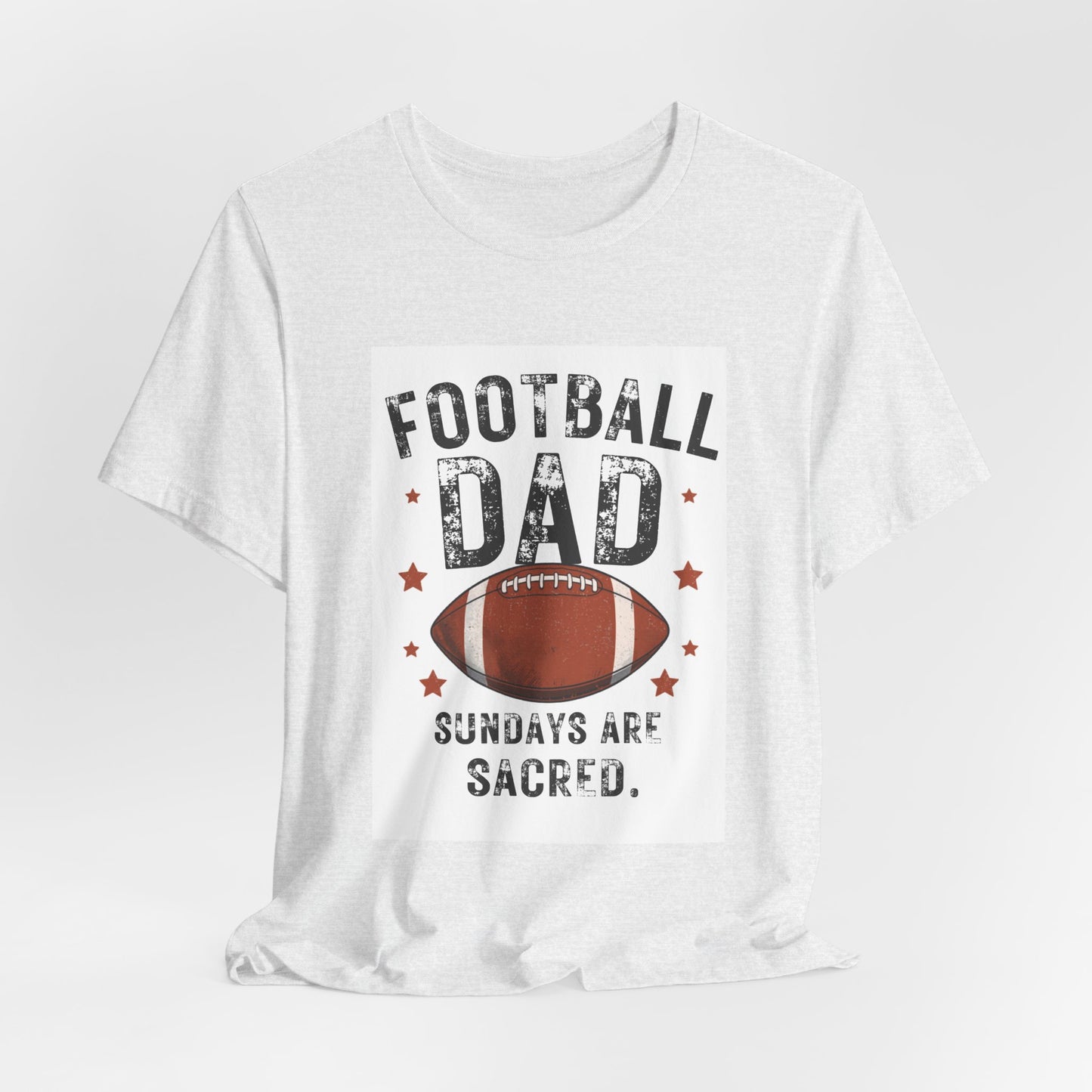 Football Dad T-Shirt — Sundays Are Sacred | Funny Father's Day Gift for Football Loving Dads | Men's Graphic Tee