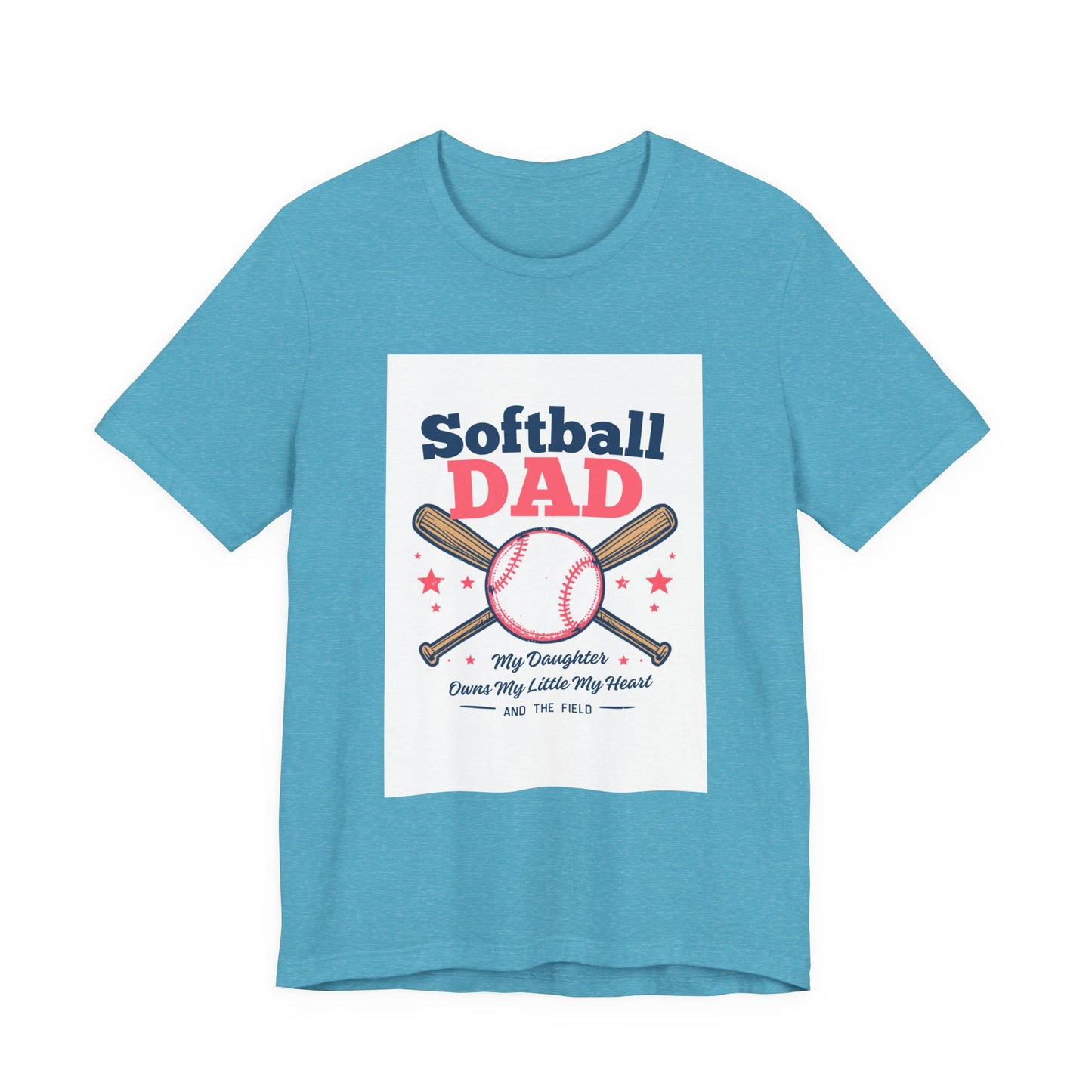 Softball Dad T-Shirt — Proud Softball Dad | Father's Day Gift for Dads of Softball Players | Men's Graphic Tee