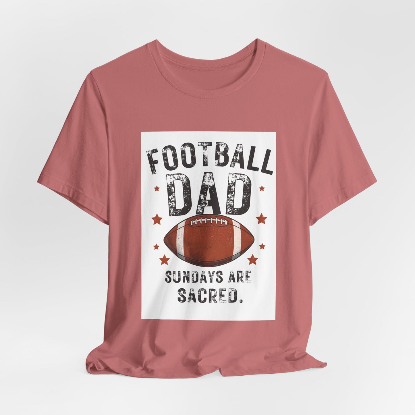 Football Dad T-Shirt — Sundays Are Sacred | Funny Father's Day Gift for Football Loving Dads | Men's Graphic Tee