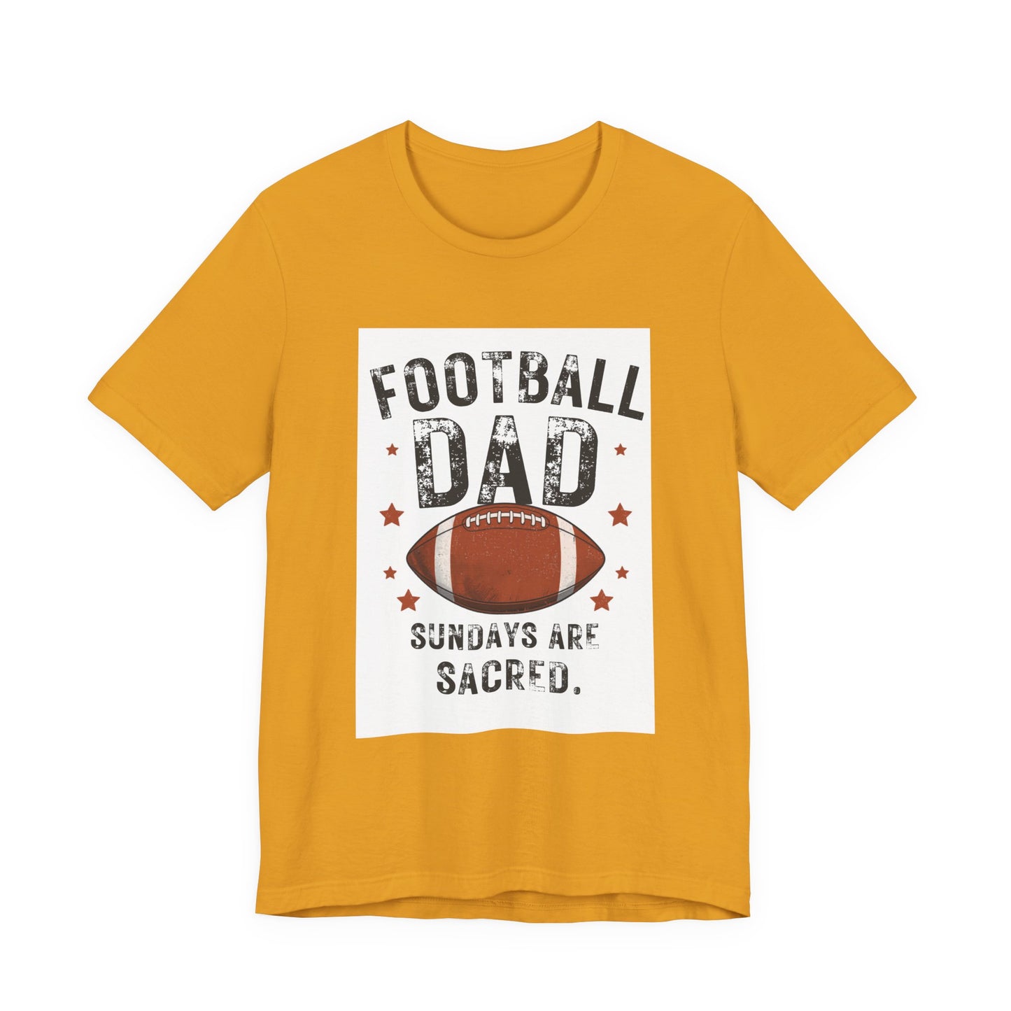 Football Dad T-Shirt — Sundays Are Sacred | Funny Father's Day Gift for Football Loving Dads | Men's Graphic Tee