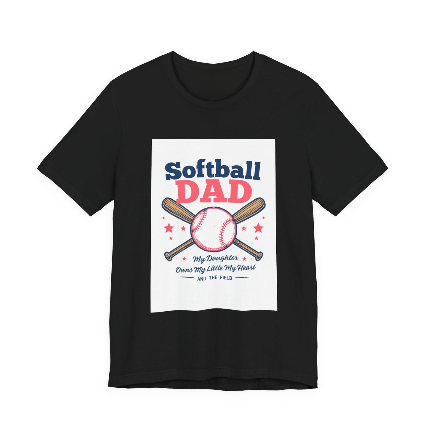 Softball Dad T-Shirt — Proud Softball Dad | Father's Day Gift for Dads of Softball Players | Men's Graphic Tee