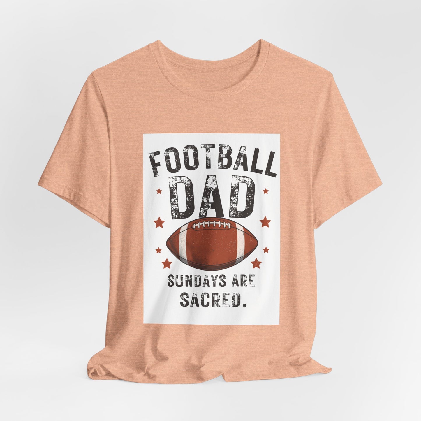 Football Dad T-Shirt — Sundays Are Sacred | Funny Father's Day Gift for Football Loving Dads | Men's Graphic Tee