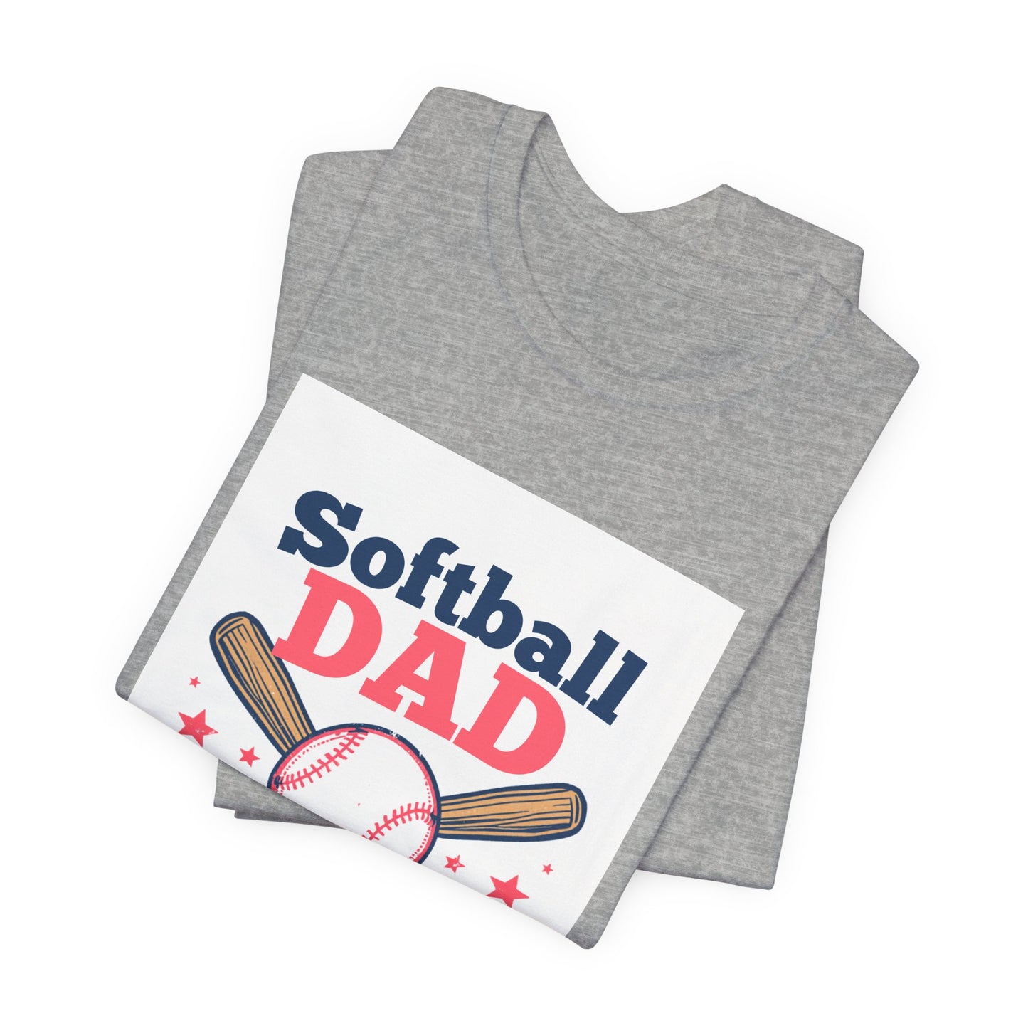 Softball Dad T-Shirt — Proud Softball Dad | Father's Day Gift for Dads of Softball Players | Men's Graphic Tee