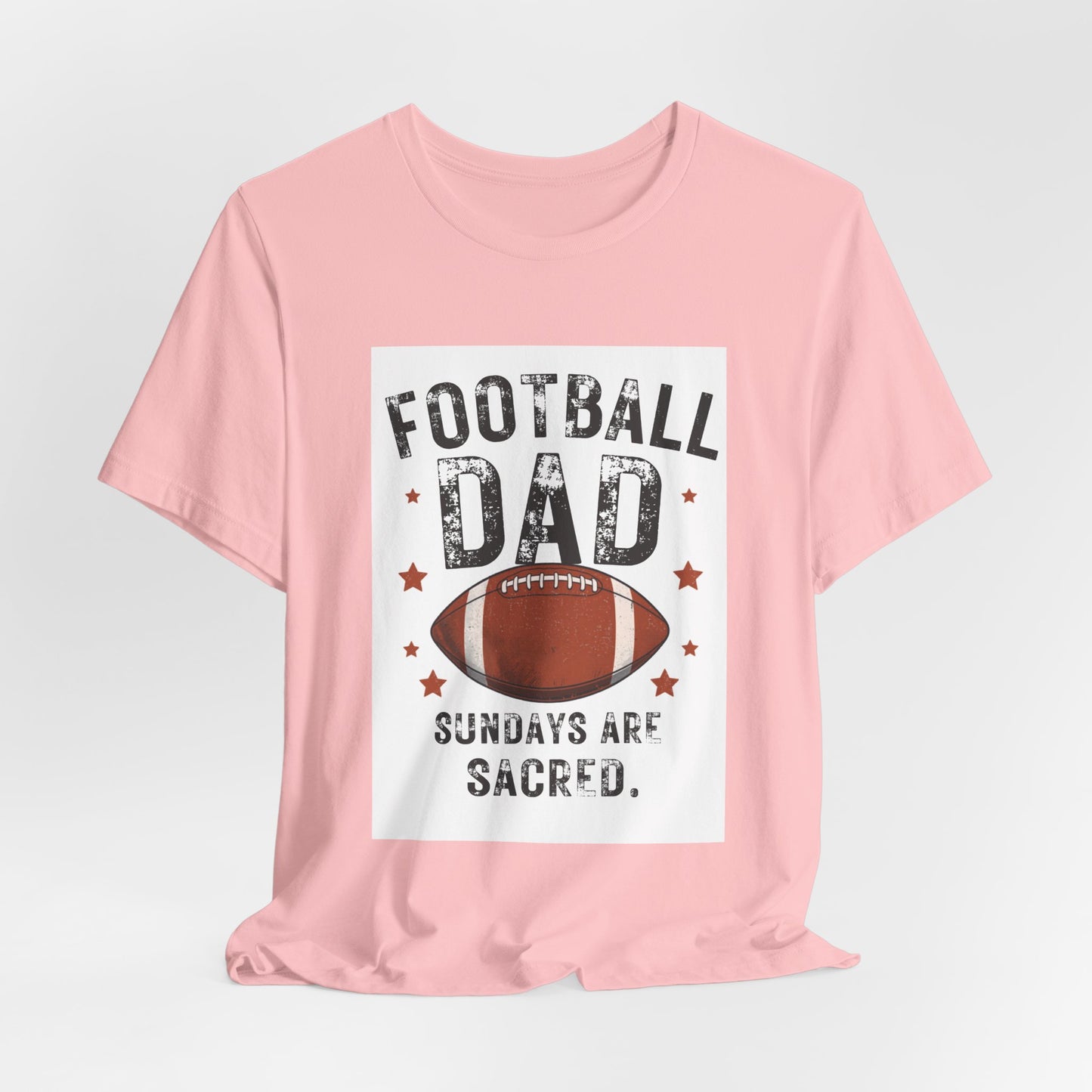 Football Dad T-Shirt — Sundays Are Sacred | Funny Father's Day Gift for Football Loving Dads | Men's Graphic Tee