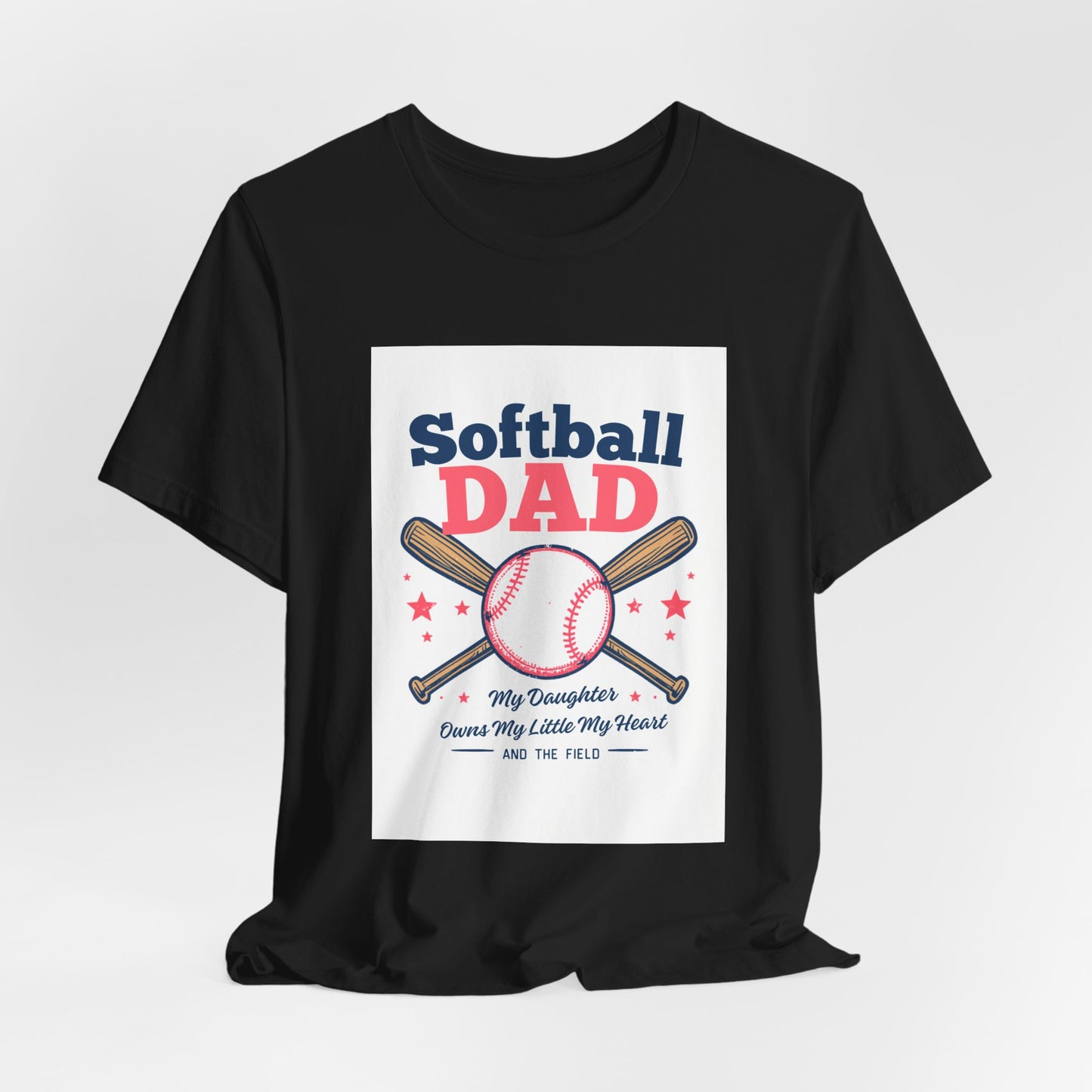 Softball Dad T-Shirt — Proud Softball Dad | Father's Day Gift for Dads of Softball Players | Men's Graphic Tee