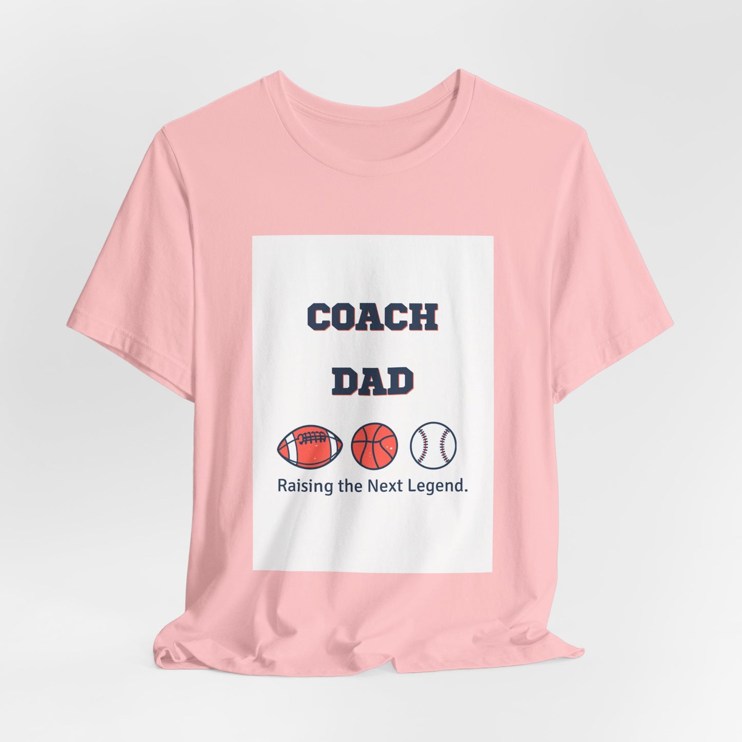 Coach Dad Matching T-Shirt — Raising the Next Legend | Father's Day Matching Set for Dad and Child | Men's Tee