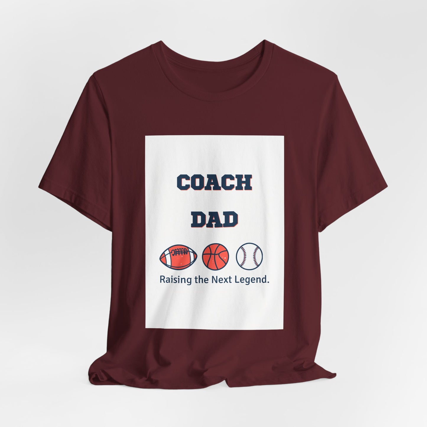Coach Dad Matching T-Shirt — Raising the Next Legend | Father's Day Matching Set for Dad and Child | Men's Tee