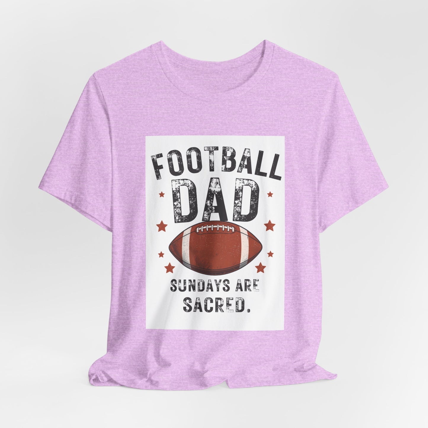 Football Dad T-Shirt — Sundays Are Sacred | Funny Father's Day Gift for Football Loving Dads | Men's Graphic Tee
