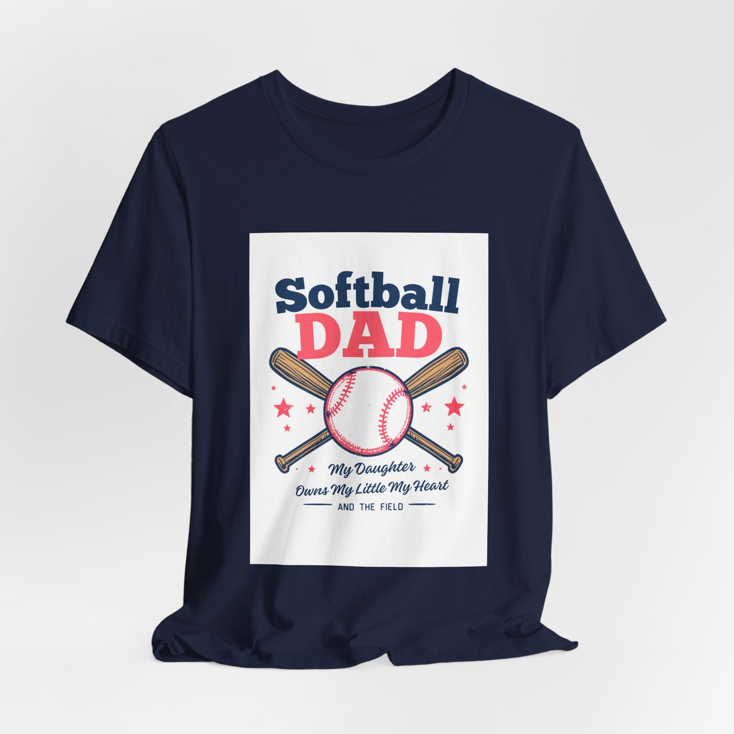 Softball Dad T-Shirt — Proud Softball Dad | Father's Day Gift for Dads of Softball Players | Men's Graphic Tee