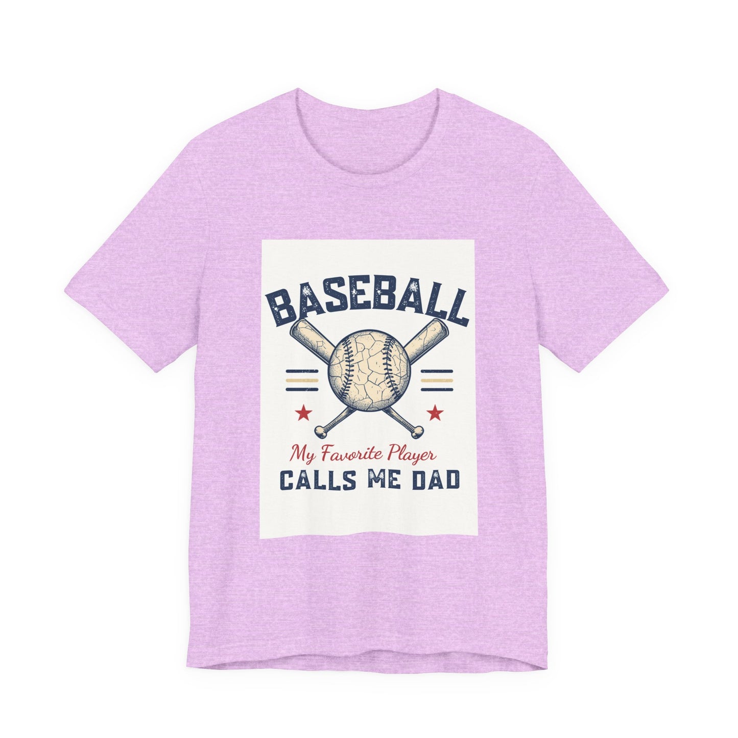 Baseball Dad T-Shirt — My Favorite Player Calls Me Dad | Retro Vintage Father's Day Gift for Baseball Dads