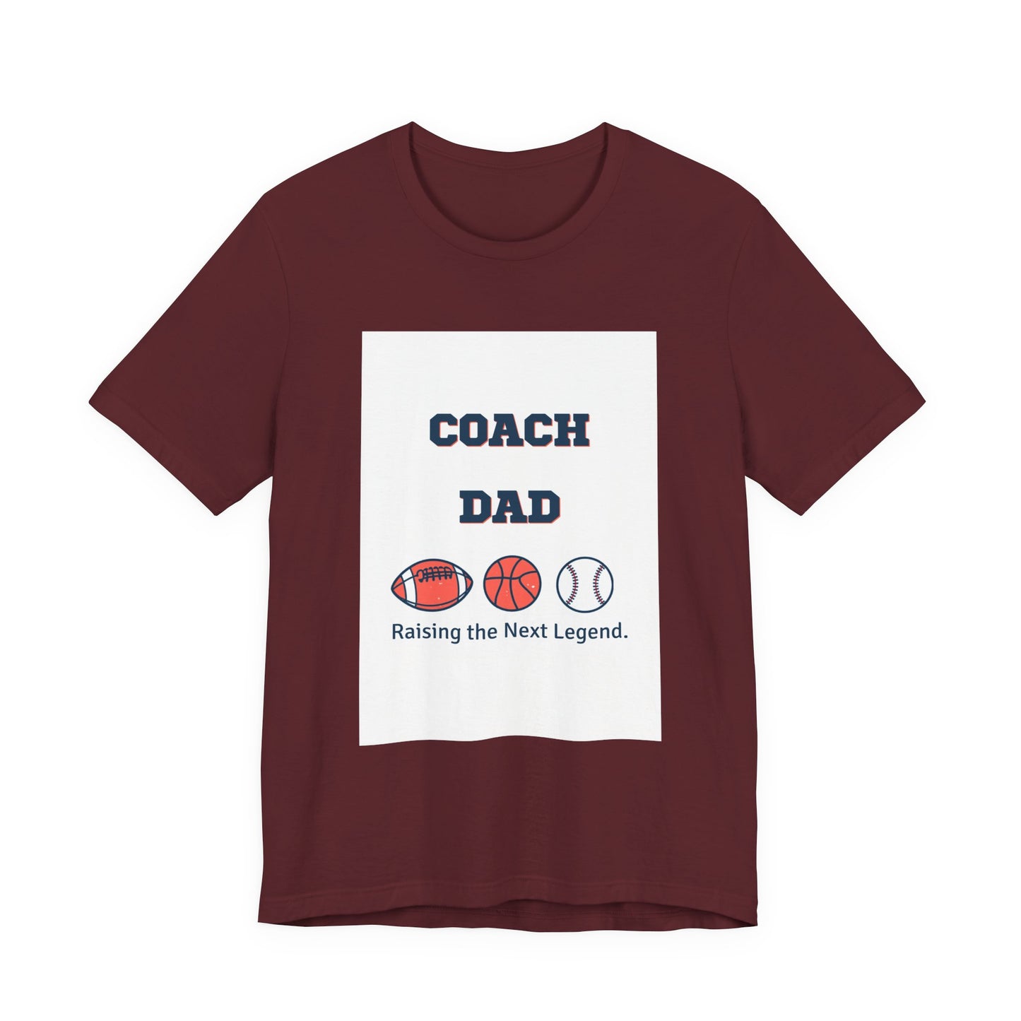 Coach Dad Matching T-Shirt — Raising the Next Legend | Father's Day Matching Set for Dad and Child | Men's Tee
