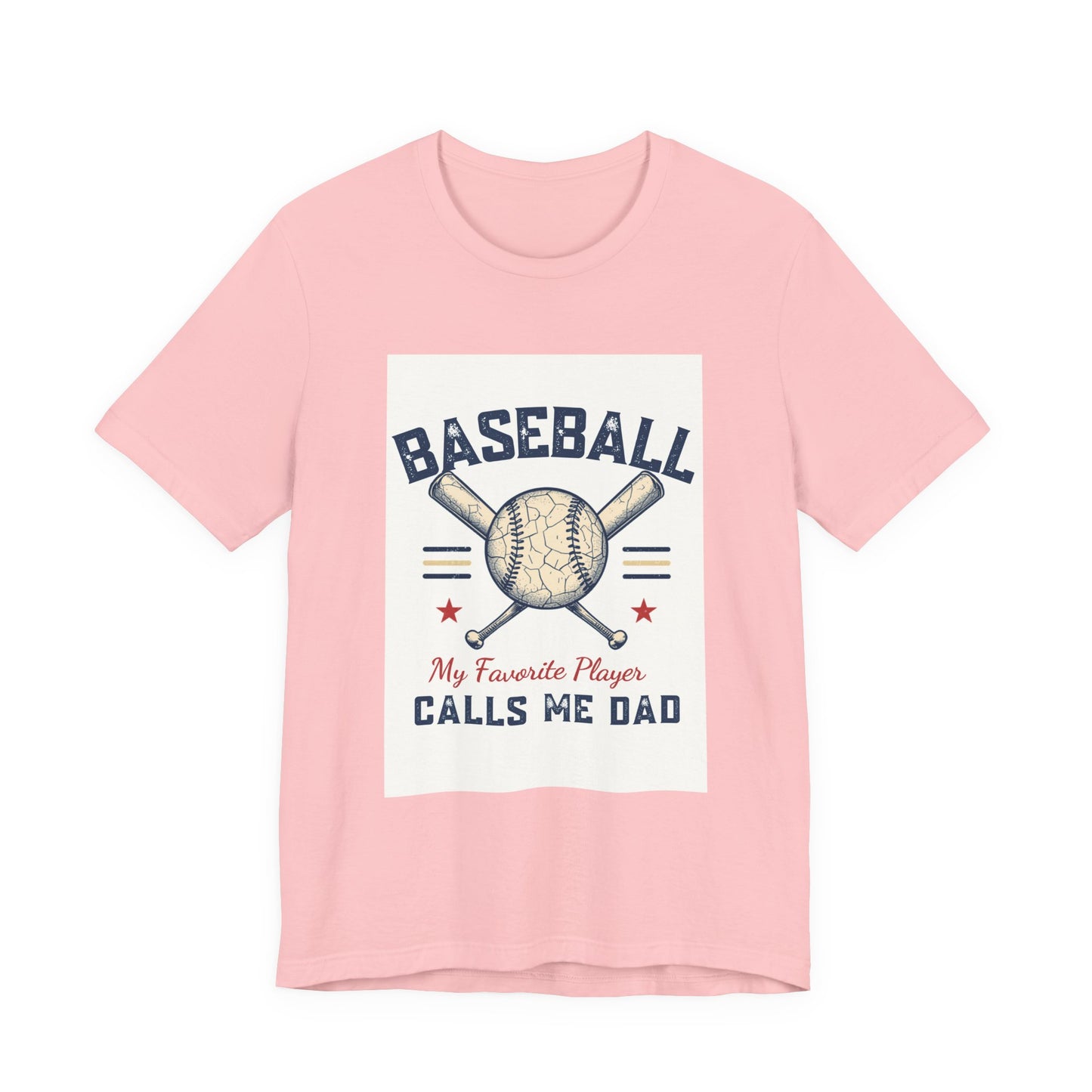 Baseball Dad T-Shirt — My Favorite Player Calls Me Dad | Retro Vintage Father's Day Gift for Baseball Dads