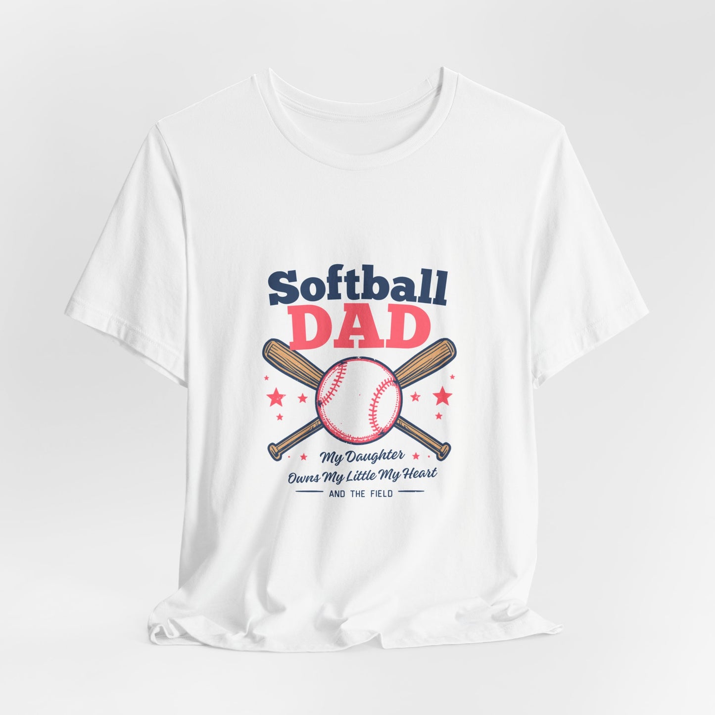 Softball Dad T-Shirt — Proud Softball Dad | Father's Day Gift for Dads of Softball Players | Men's Graphic Tee