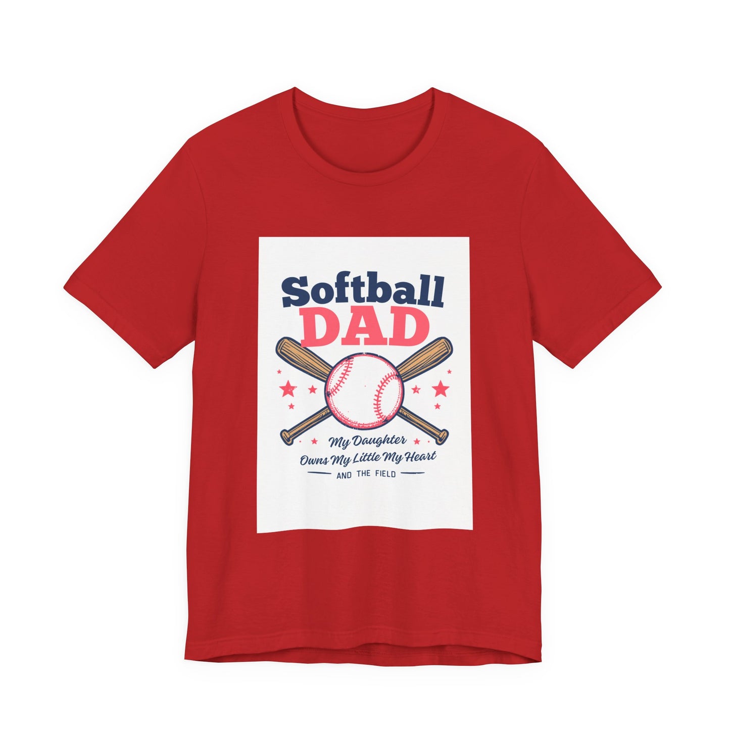 Softball Dad T-Shirt — Proud Softball Dad | Father's Day Gift for Dads of Softball Players | Men's Graphic Tee