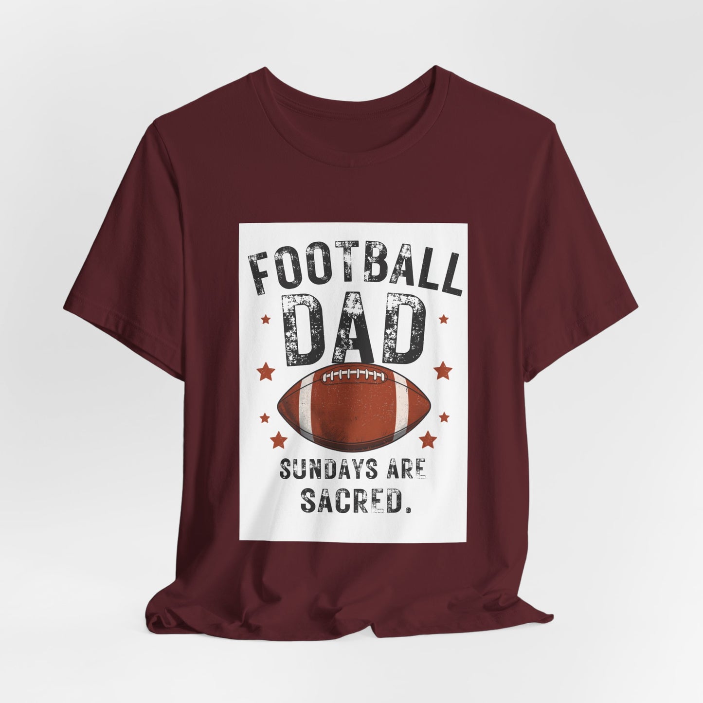 Football Dad T-Shirt — Sundays Are Sacred | Funny Father's Day Gift for Football Loving Dads | Men's Graphic Tee