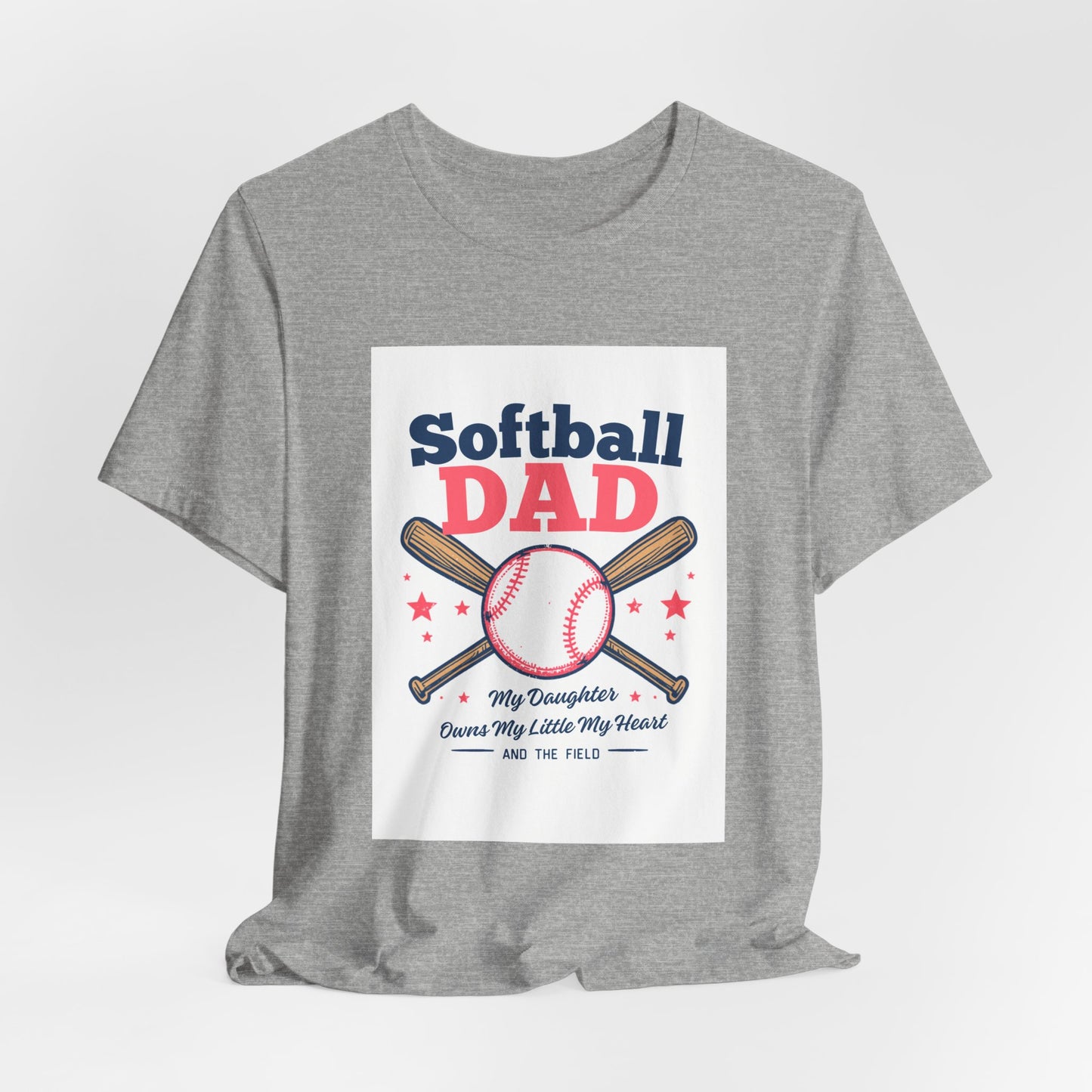 Softball Dad T-Shirt — Proud Softball Dad | Father's Day Gift for Dads of Softball Players | Men's Graphic Tee