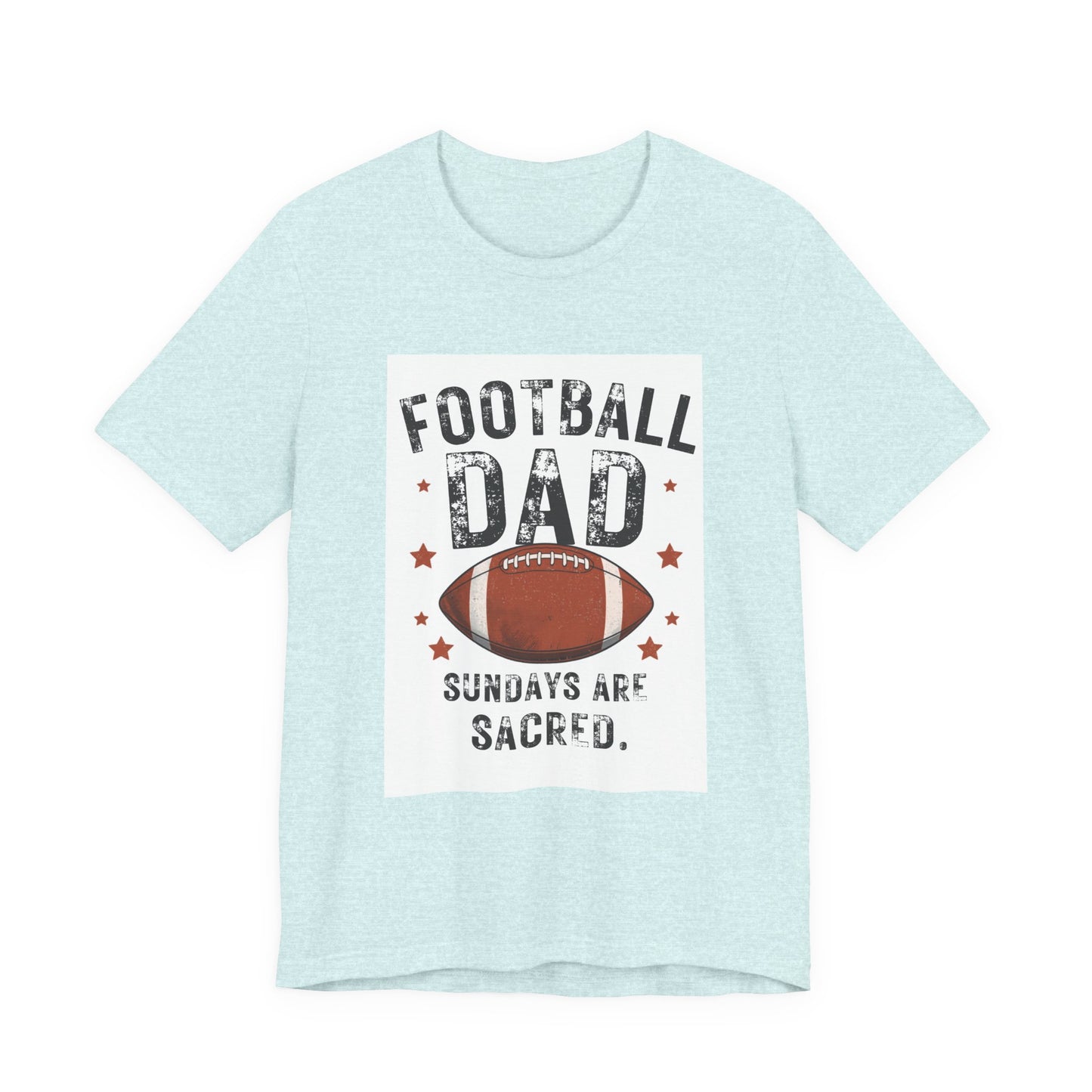 Football Dad T-Shirt — Sundays Are Sacred | Funny Father's Day Gift for Football Loving Dads | Men's Graphic Tee