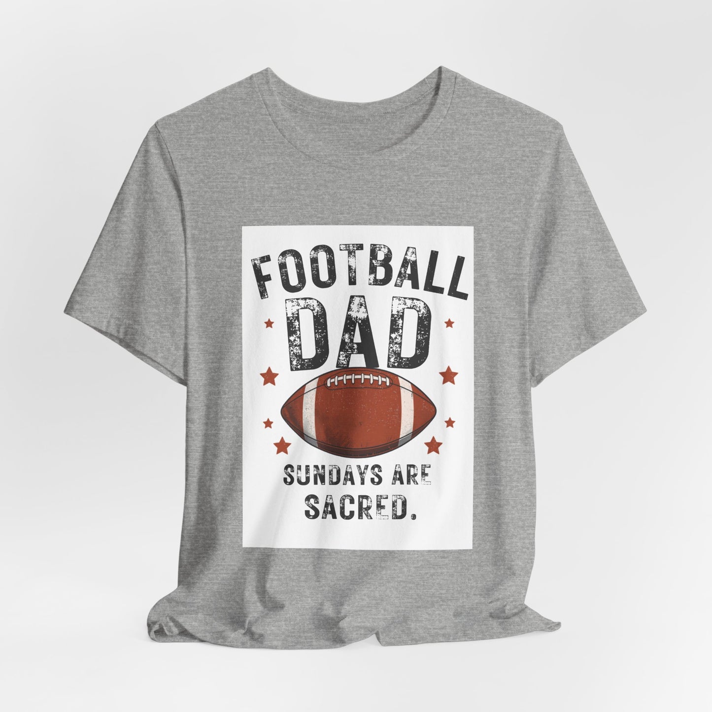 Football Dad T-Shirt — Sundays Are Sacred | Funny Father's Day Gift for Football Loving Dads | Men's Graphic Tee