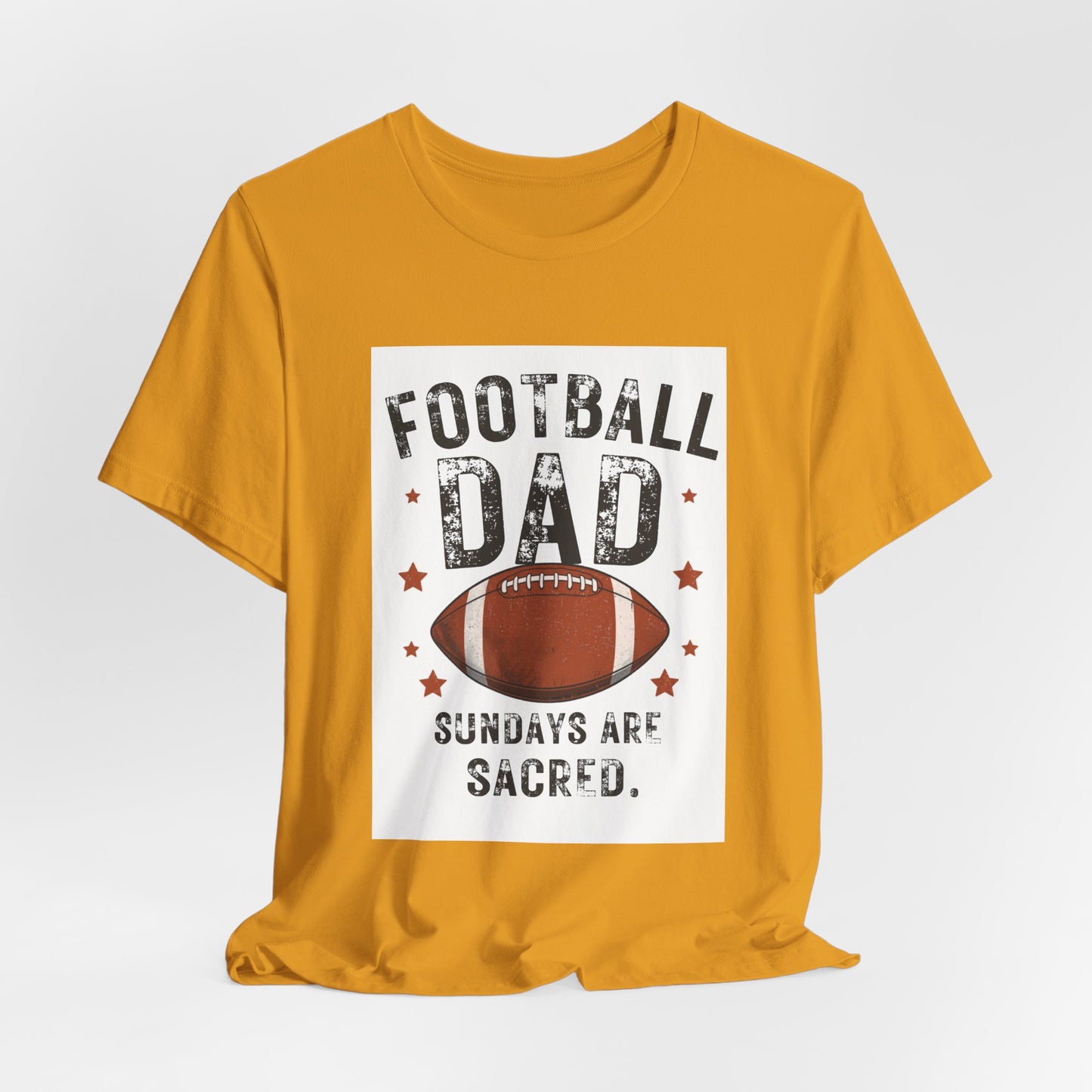 Football Dad T-Shirt — Sundays Are Sacred | Funny Father's Day Gift for Football Loving Dads | Men's Graphic Tee
