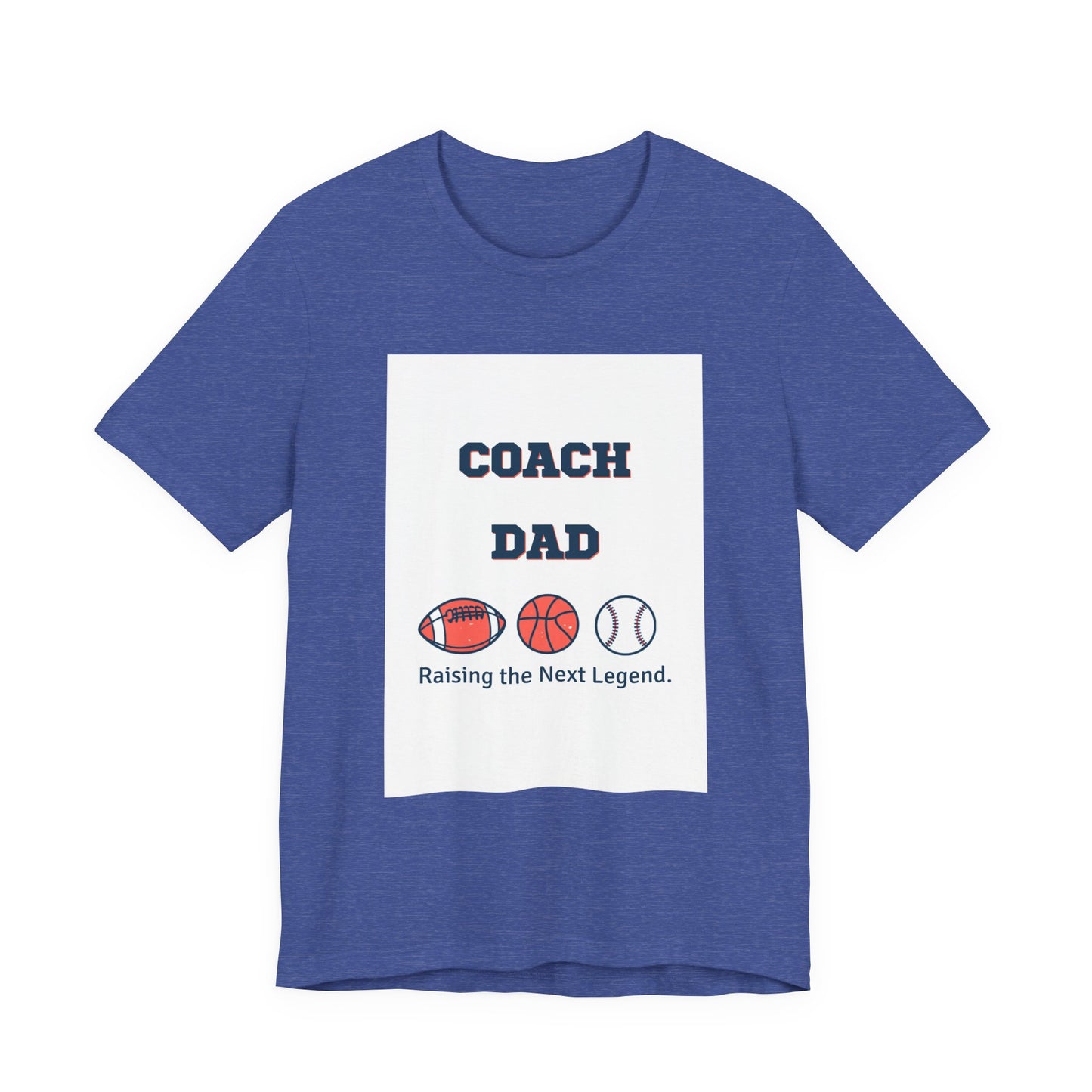 Coach Dad Matching T-Shirt — Raising the Next Legend | Father's Day Matching Set for Dad and Child | Men's Tee