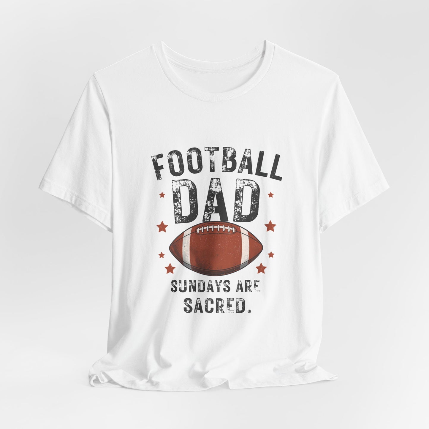 Football Dad T-Shirt — Sundays Are Sacred | Funny Father's Day Gift for Football Loving Dads | Men's Graphic Tee