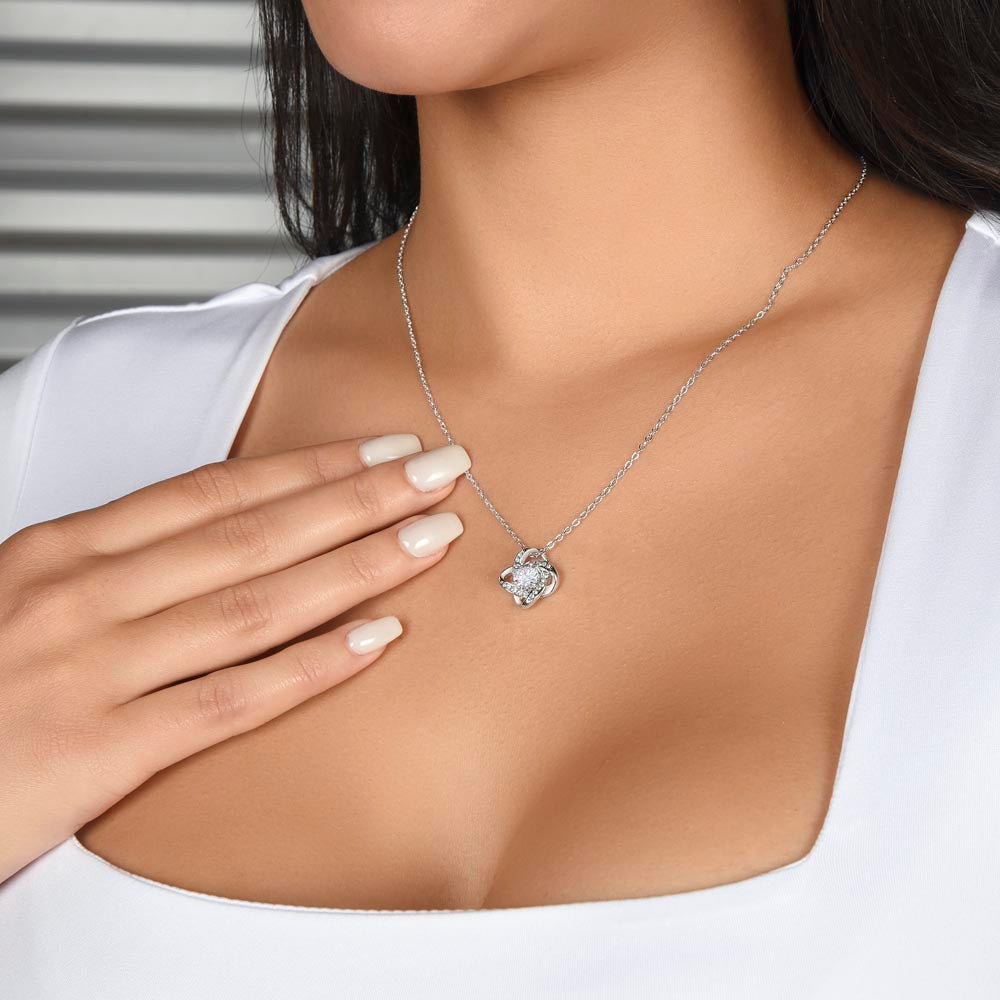 Class of 2026 Love Knot Necklace — Graduation Gift for Her | The Best is Yet to Come | Gift Box Included