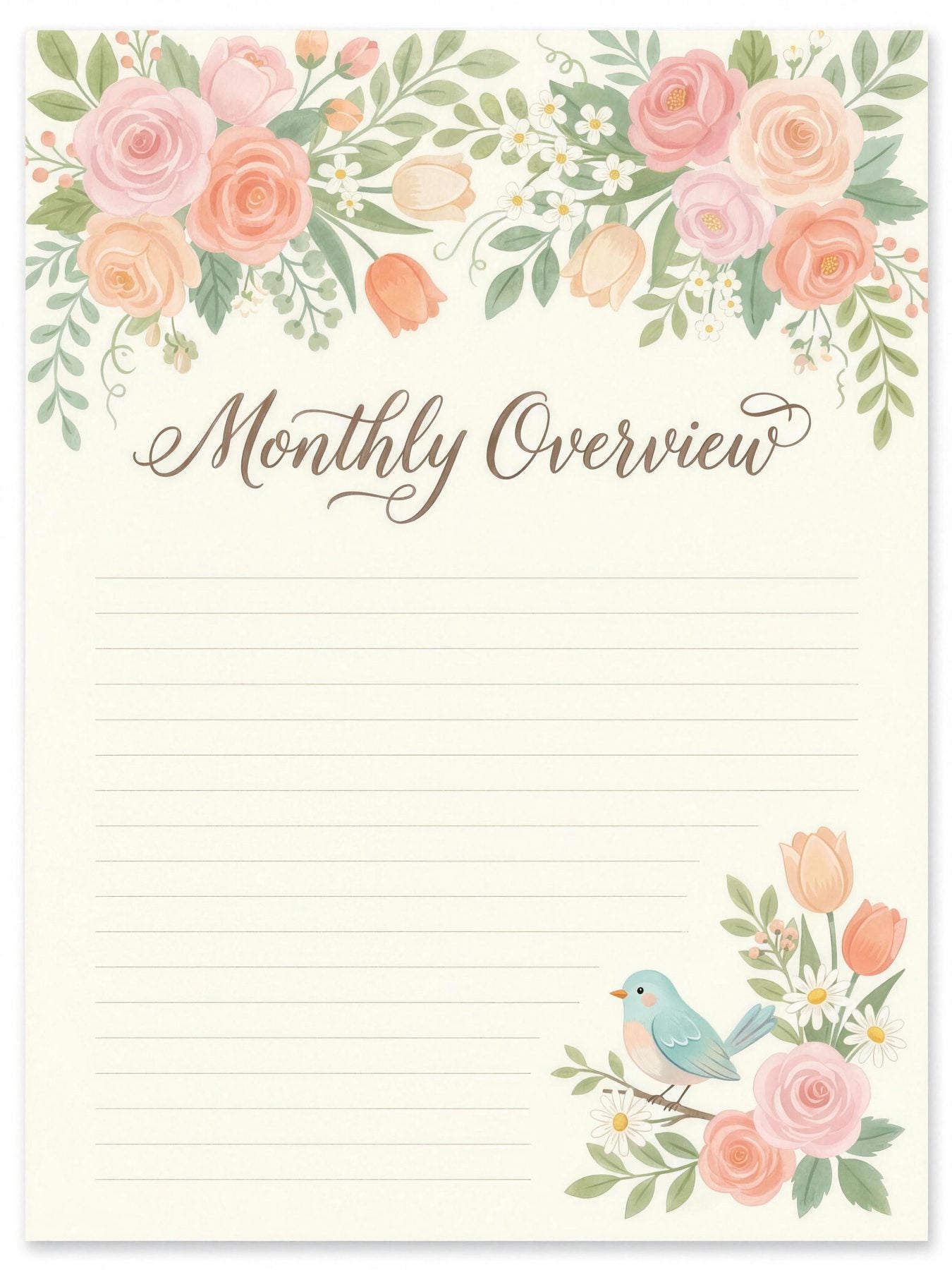 Garden Whispers — An Undated Planner