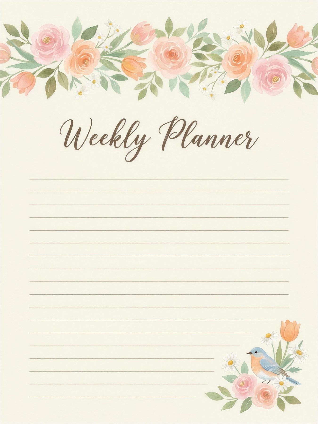 Garden Whispers — An Undated Planner